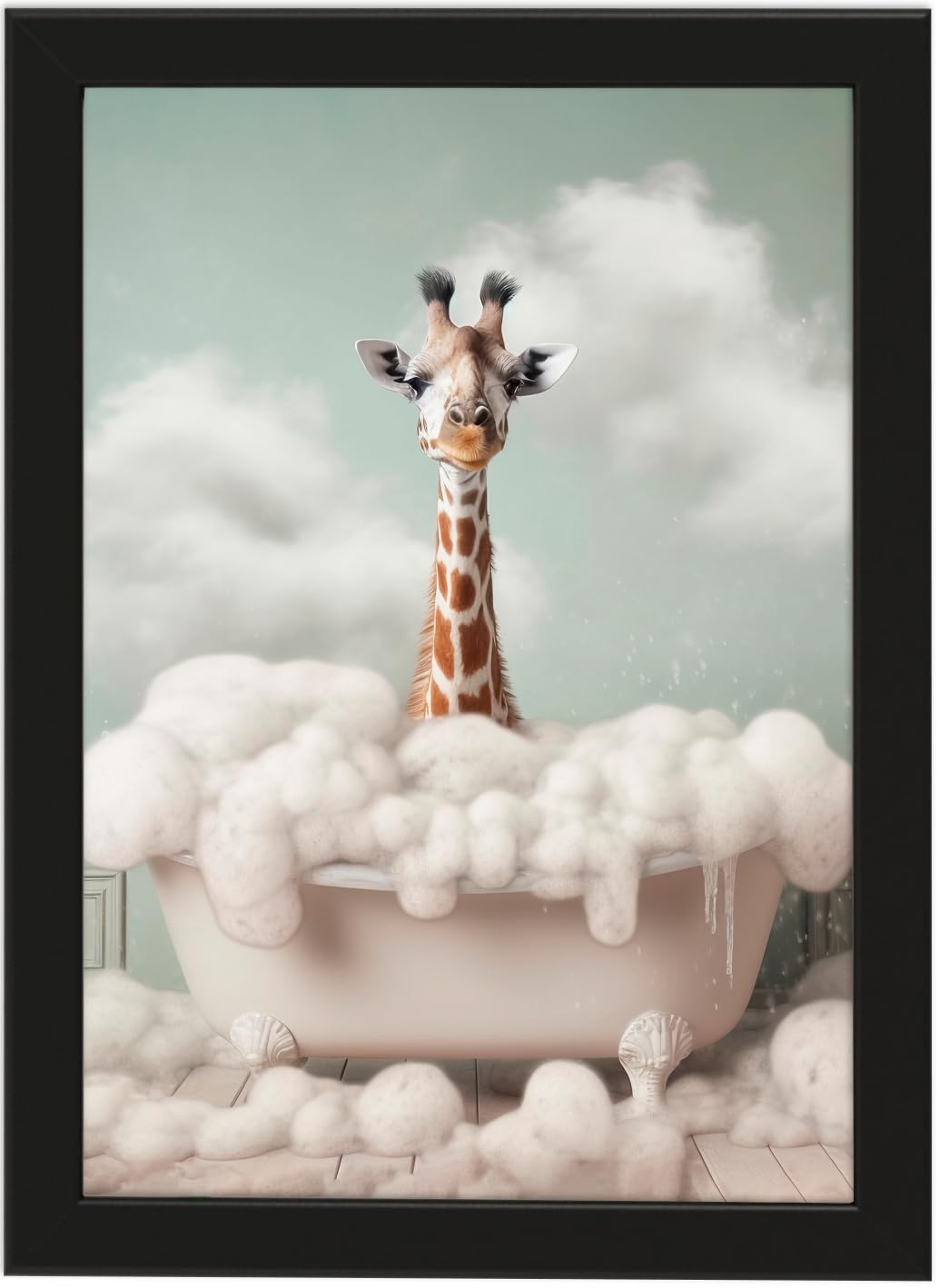 Toilette Badezimmer Deko Bild Tiere auf WC, Wand-Deko Bilder Lustiges Geschenk…