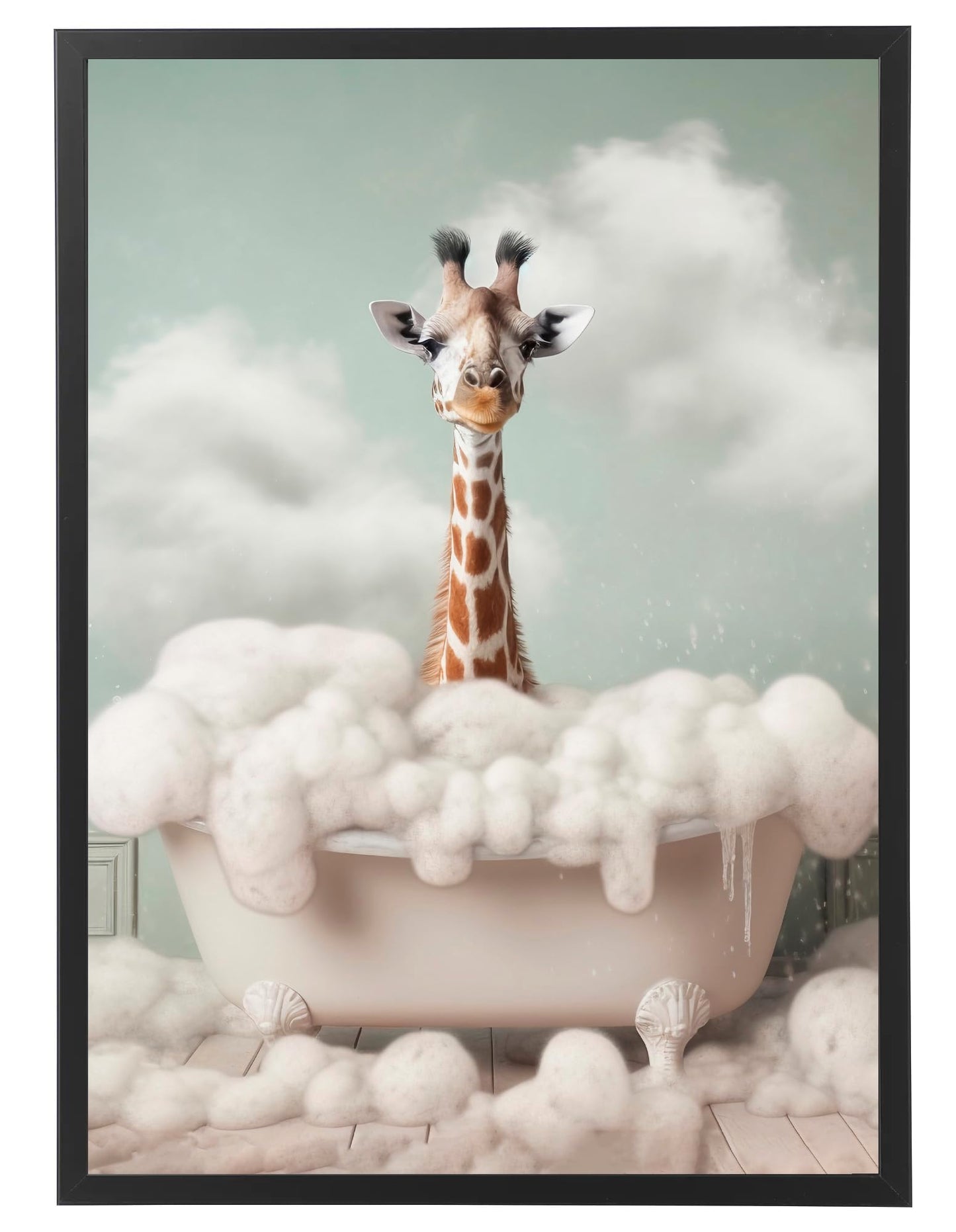 Toilette Badezimmer Deko Bild Tiere auf WC, Wand-Deko Bilder Lustiges Geschenk…