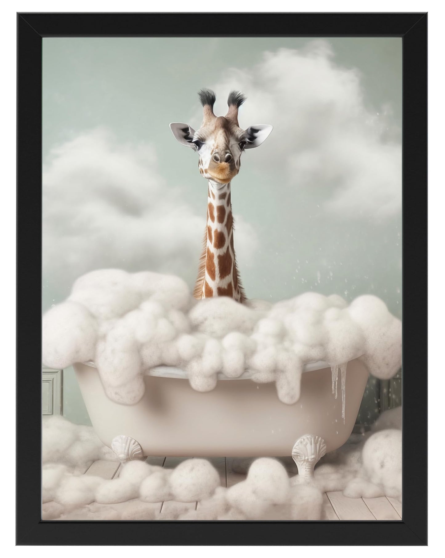 Toilette Badezimmer Deko Bild Tiere auf WC, Wand-Deko Bilder Lustiges Geschenk…