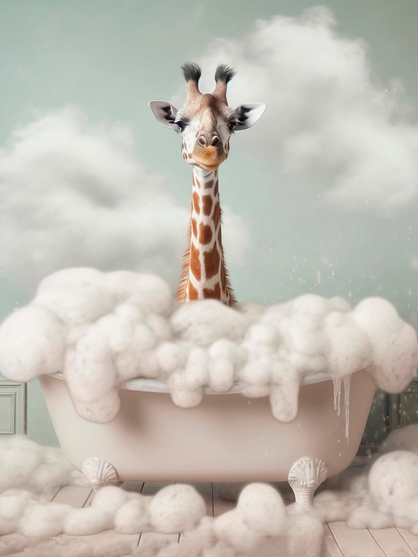 Toilette Badezimmer Deko Bild Tiere auf WC, Wand-Deko Bilder Lustiges Geschenk…