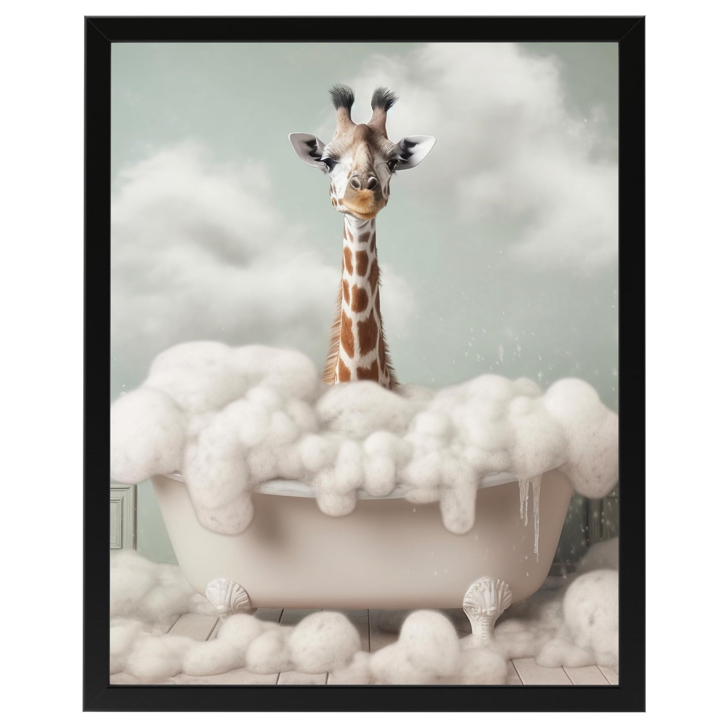 Toilette Badezimmer Deko Bild Tiere auf WC, Wand-Deko Bilder Lustiges Geschenk…