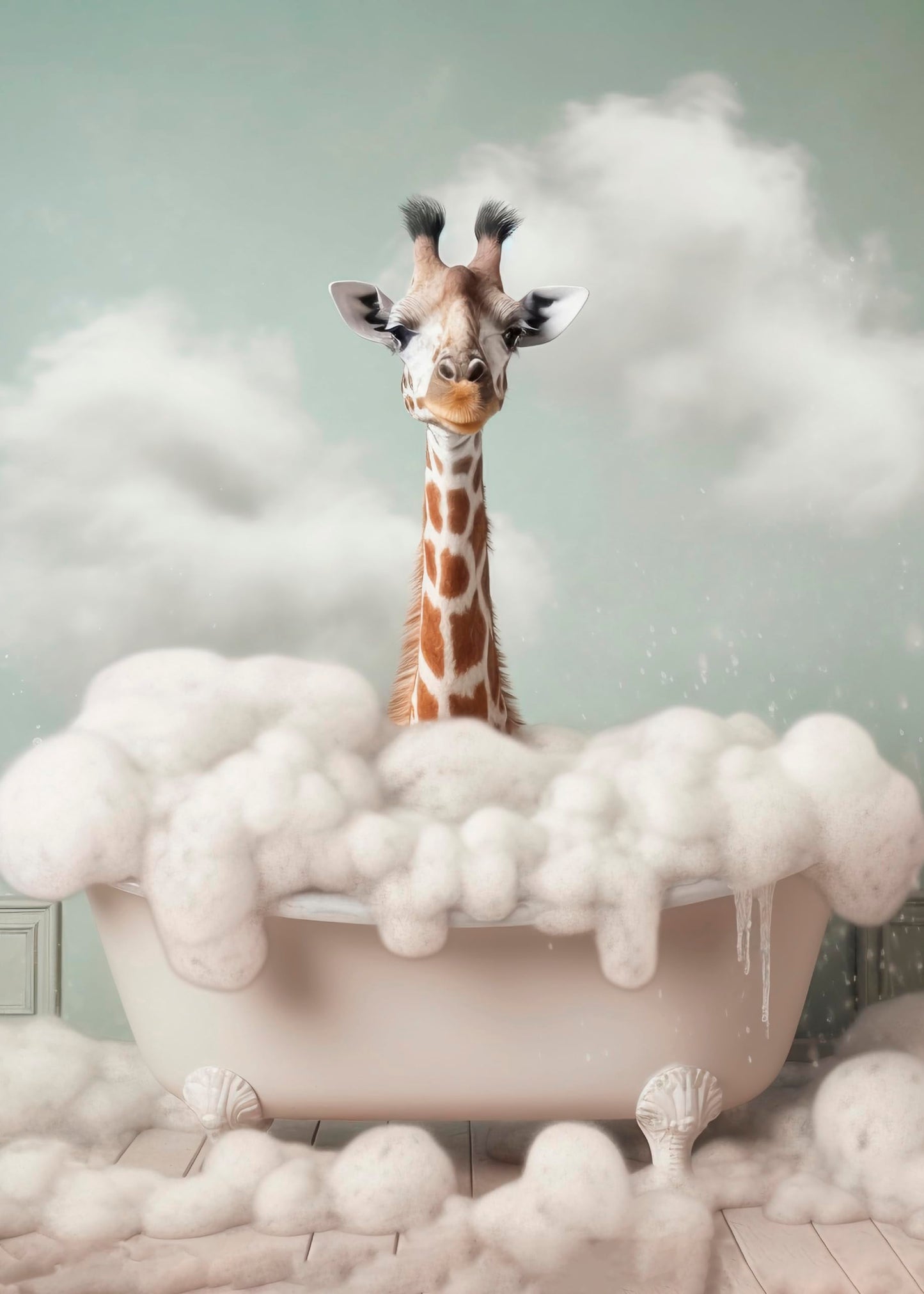 Toilette Badezimmer Deko Bild Tiere auf WC, Wand-Deko Bilder Lustiges Geschenk…
