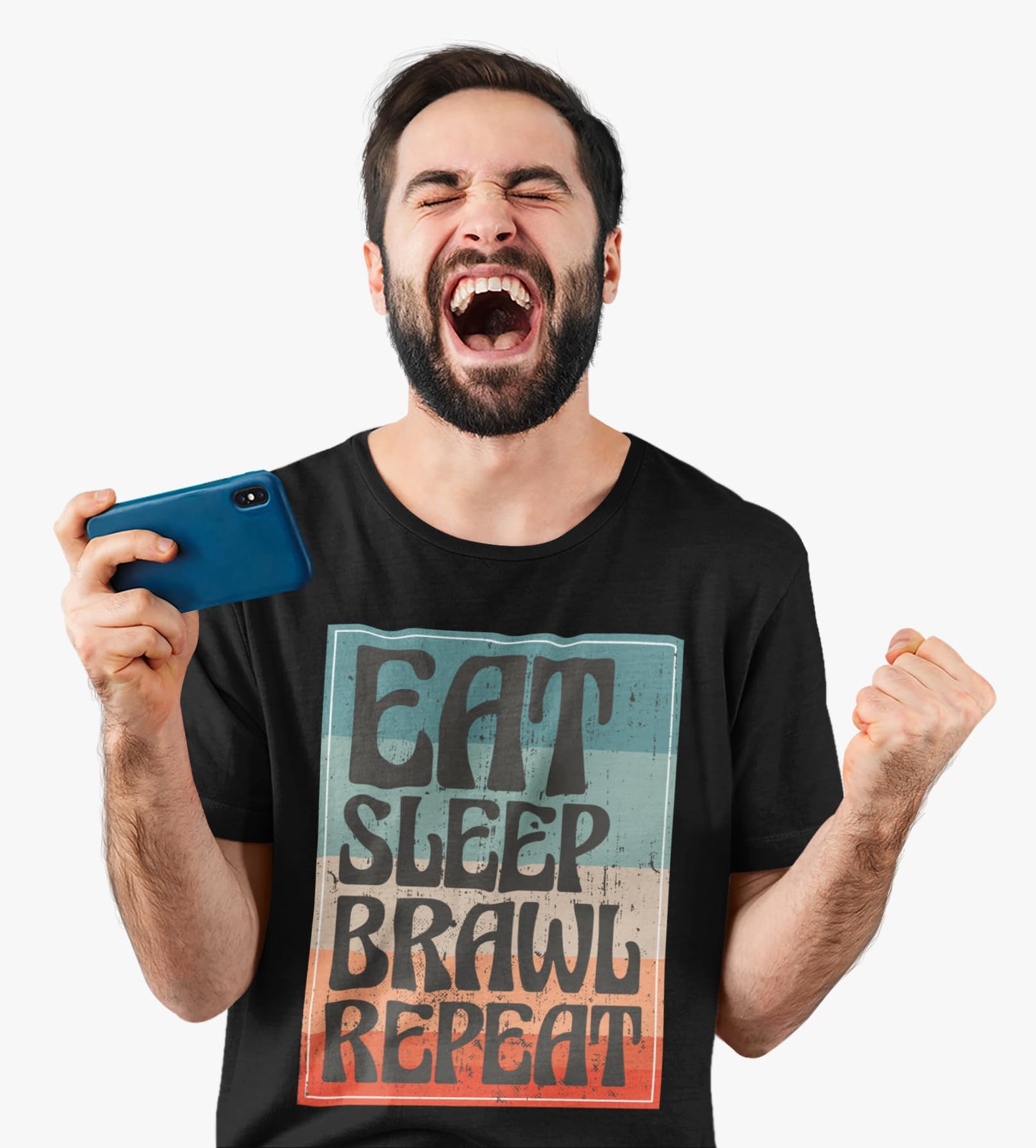 Eat Sleep Brawl Repeat Gamer Gaming Brawler Brawl T-Shirt