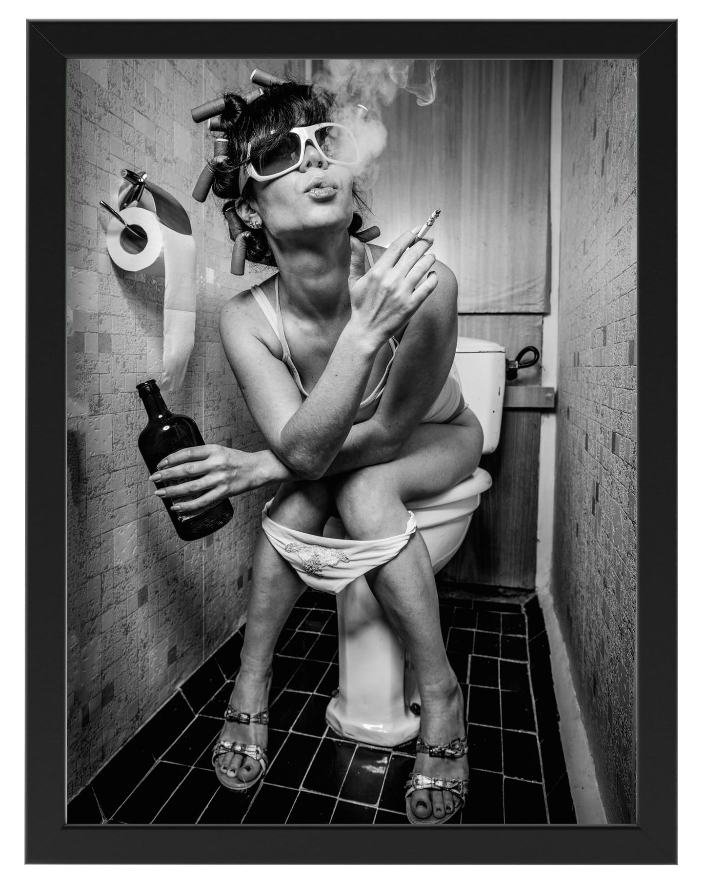 Toilette Badezimmer Deko Bild Tiere auf WC, Wand-Deko Bilder Lustiges Geschenk…