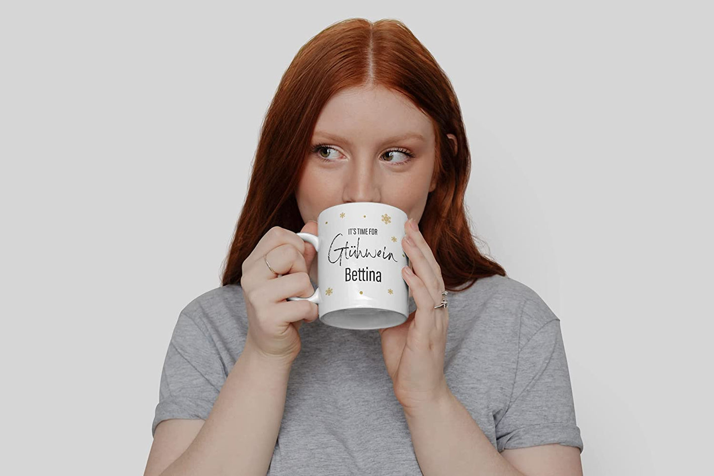 Glühwein Tasse personalisiert mit Namen, It's time for Glühwein Wunschname, Glühweintasse, Tasse mit Spruch