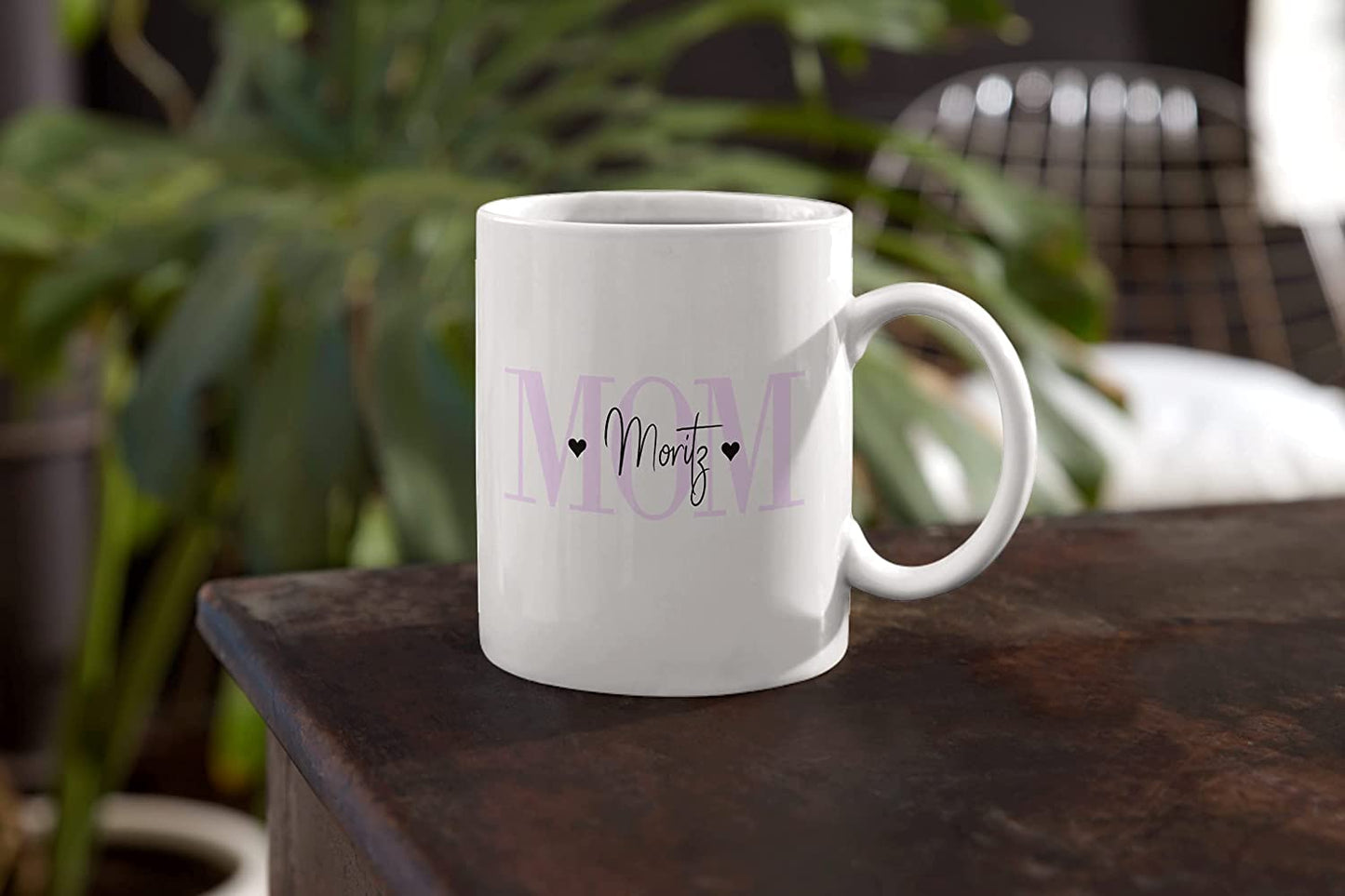 MOM Tasse personalisiert mit Namen des Kindes oder der Kinder, personalisierte Kaffeetasse mit Wunsch-Name, Geschenk für Mütter, Muttertagsgeschenk