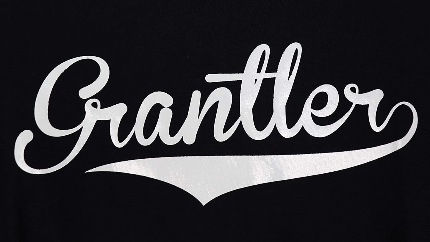 Schwarzes T-Shirt mit weissem Aufdruck Grantler, Biergarten, Oktoberfest, Volksfest, Bayrisch