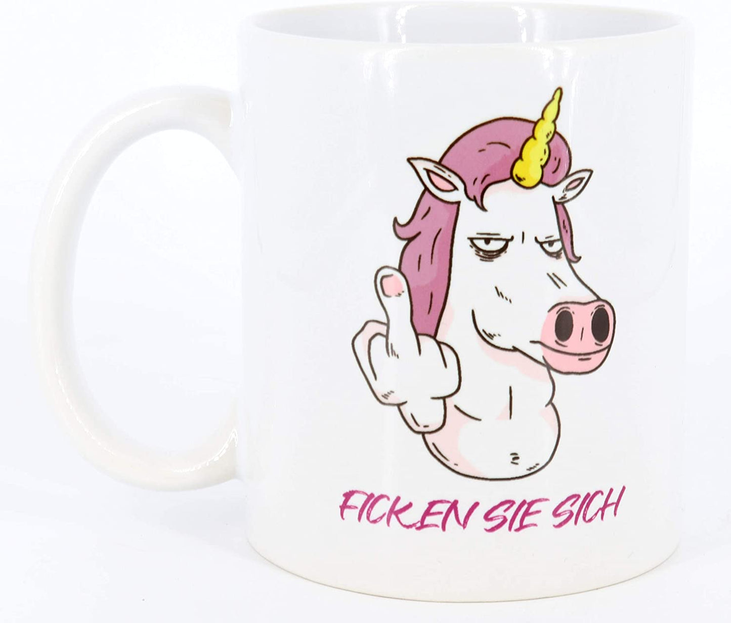 Tasse Ficken Sie sich!, Kaffeetasse, Keramiktasse, Tasse mit lustigem Spruch, das ideale Geschenk für Mitarbeiter und Kollegen