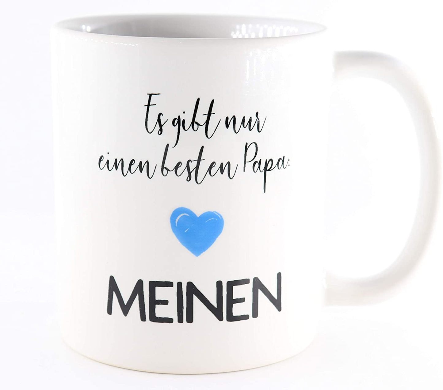 PICSonPAPER Tasse mit Spruch Es gibt nur einen besten Papa: Meinen, Vatertagsgeschenk, Kaffeetasse, Keramiktasse, Tasse mit Spruch, Tasse Papa