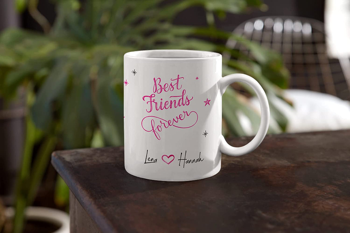 Tasse beste Freundin personalisiert, Best friends forever, beste Freundinnen für immer Namen anpassbar