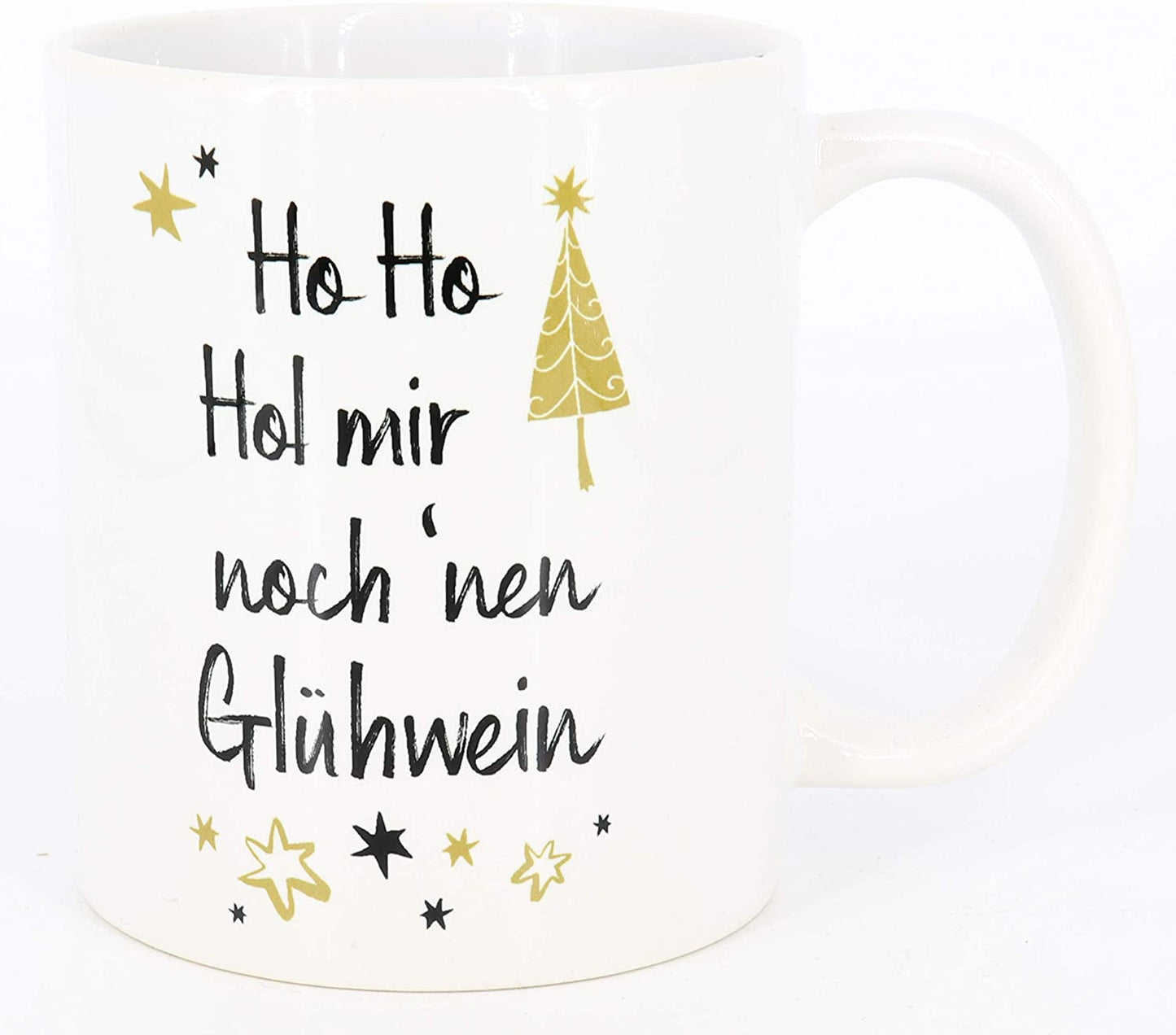 Glühwein Tasse mit Spruch Ho Ho Hol mir noch 'nen Glühwein, Glühweintasse