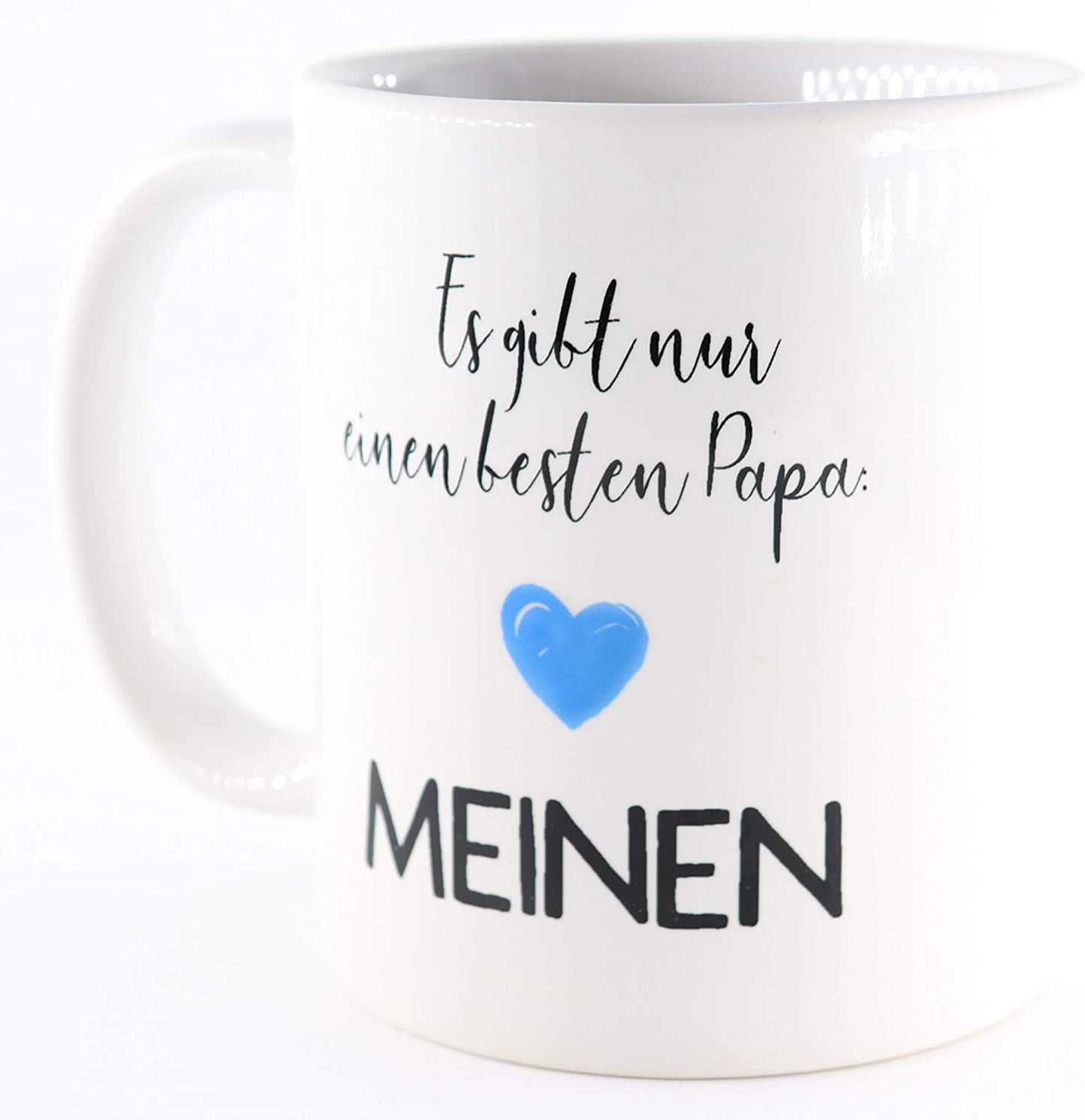 PICSonPAPER Tasse mit Spruch Es gibt nur einen besten Papa: Meinen, Vatertagsgeschenk, Kaffeetasse, Keramiktasse, Tasse mit Spruch, Tasse Papa