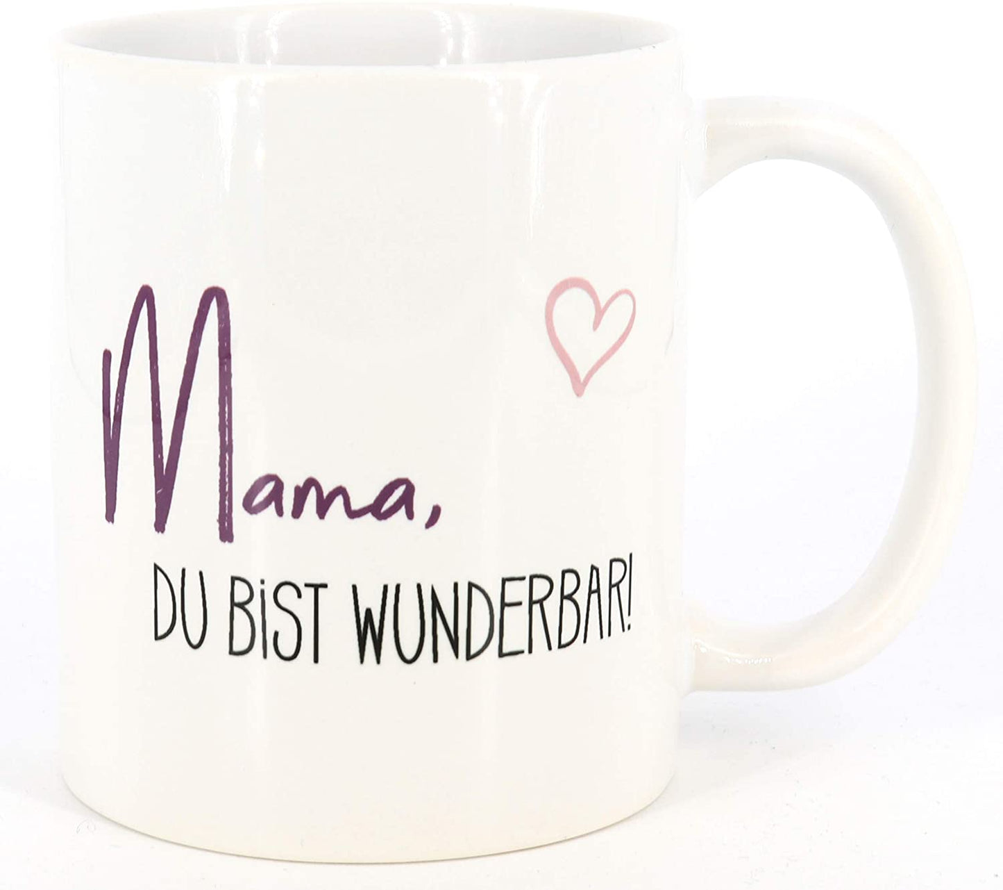 PICSonPAPER Tasse mit Spruch Mama du bist wunderbar, Muttertagsgeschenk, Kaffeetasse, Keramiktasse, Tasse mit Spruch, Tasse Mama (Mama wunderbar)