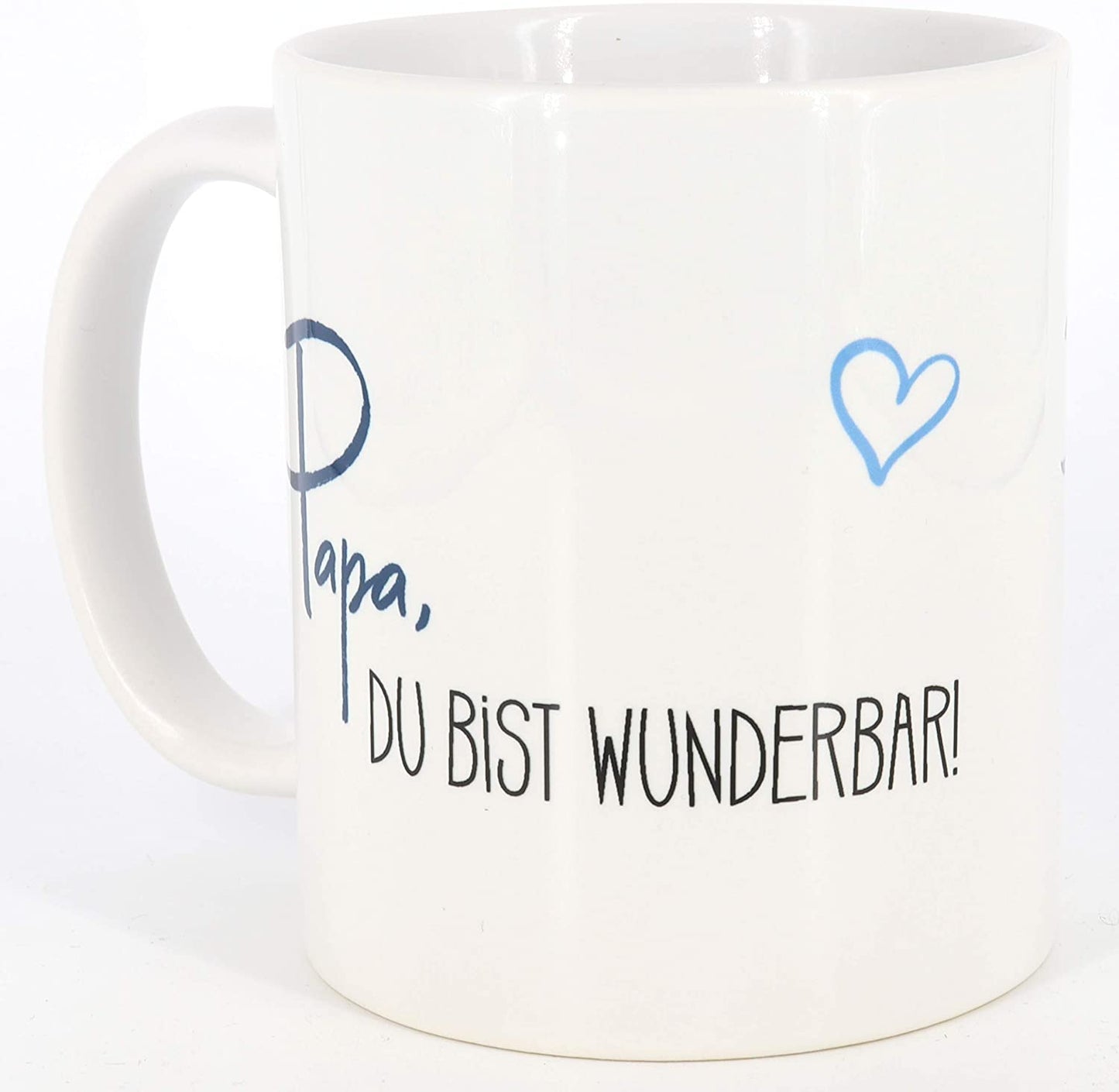 PICSonPAPER Tasse mit Spruch Bester Papa der Welt, Vatertagsgeschenk, Kaffeetasse, Keramiktasse, Tasse mit Spruch, Tasse Papa (wunderbar)