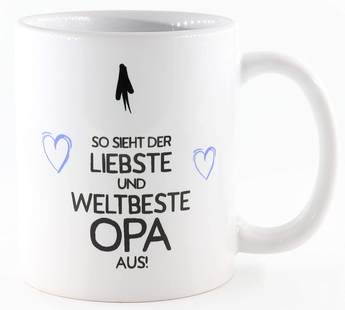 PICSonPAPER Tasse mit Spruch So Sieht der liebste und Weltbeste Opa aus!, Kaffeetasse, Keramiktasse, Tasse Opa ist der Beste (liebste)