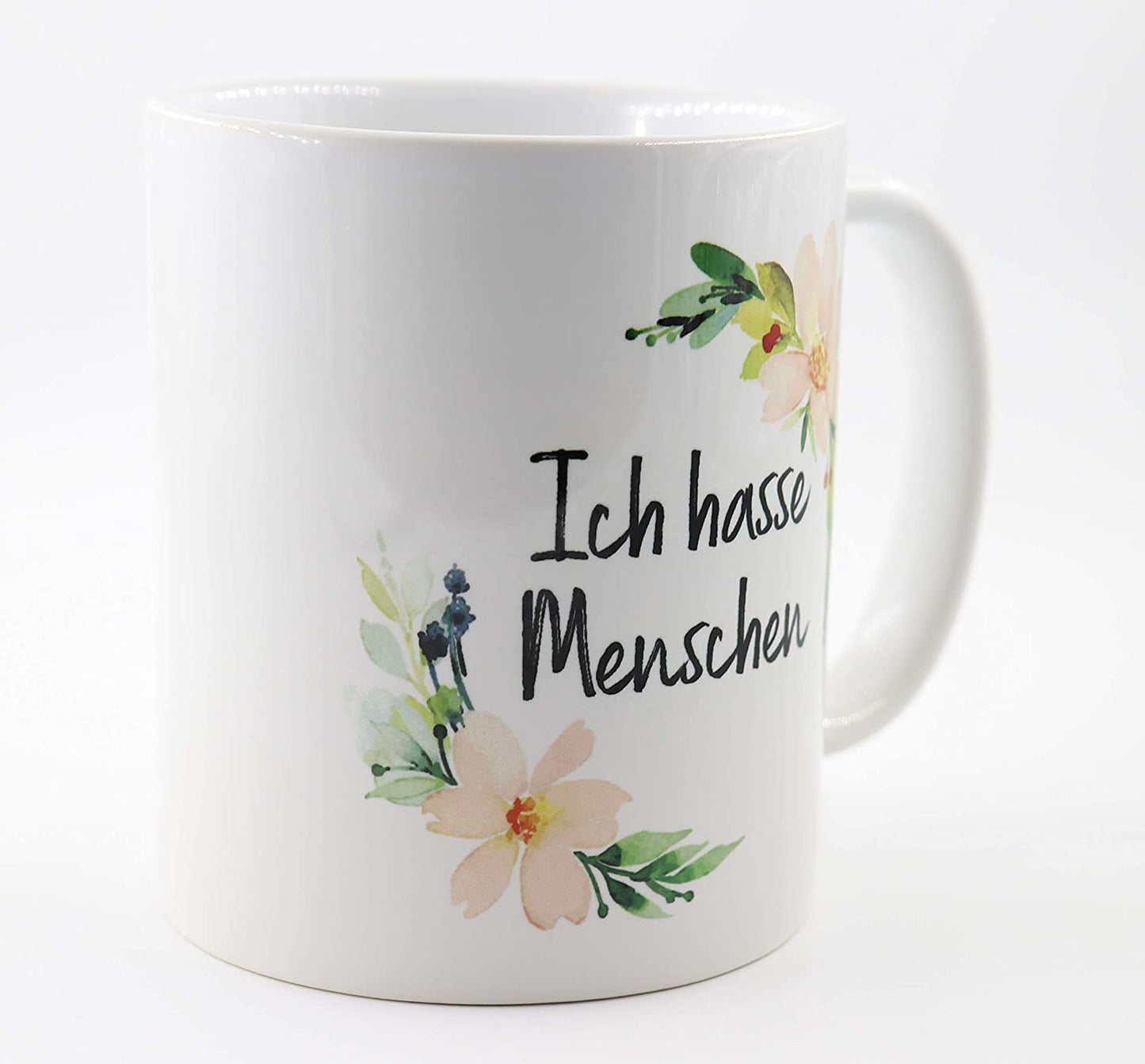 Tasse Ich Hasse Menschen, Tasse mit lustigem Spruch