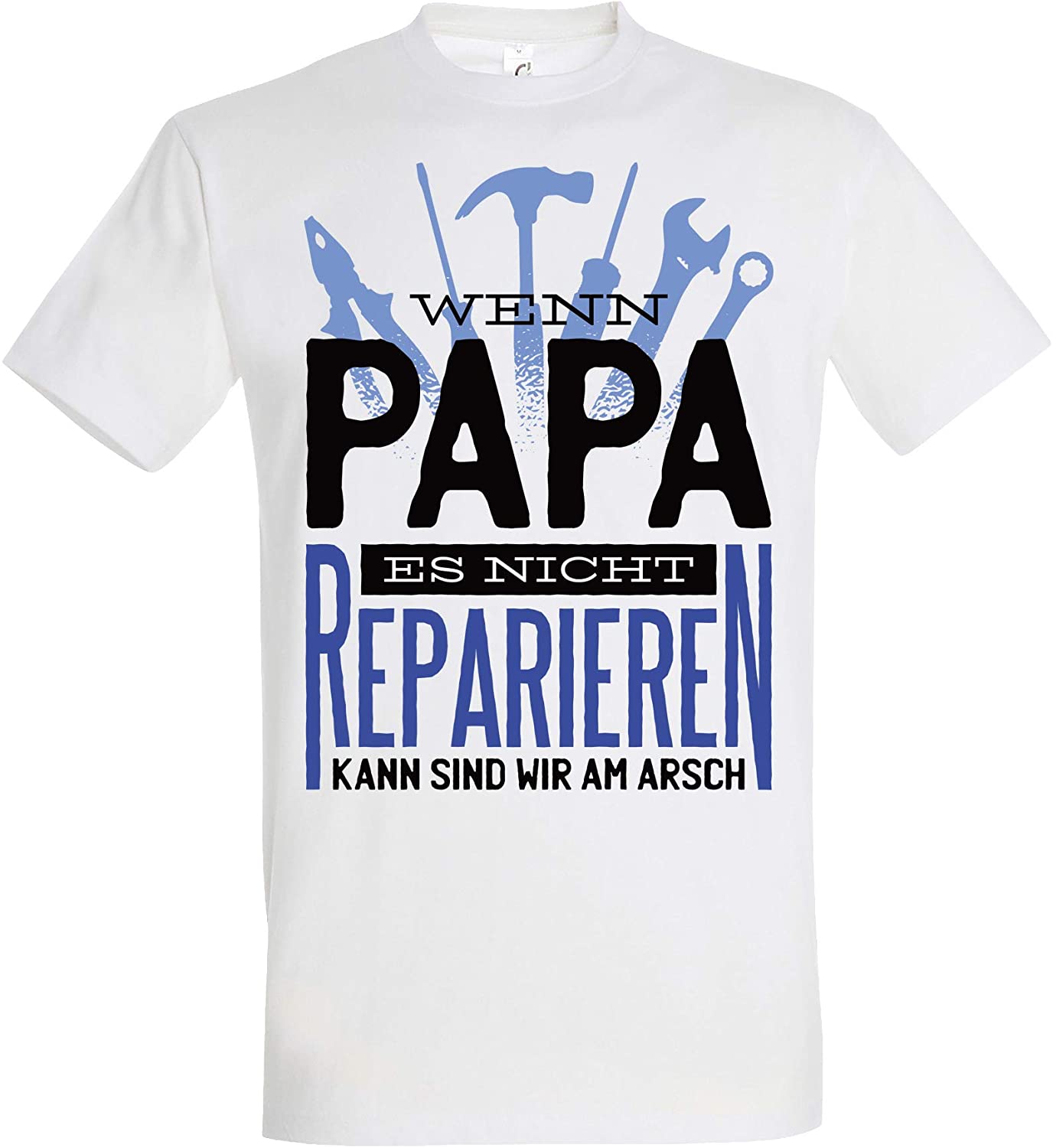 Schwarzes T-Shirt Dope dad, Geschenk für Papas, Vatertag Geburtstag (S)