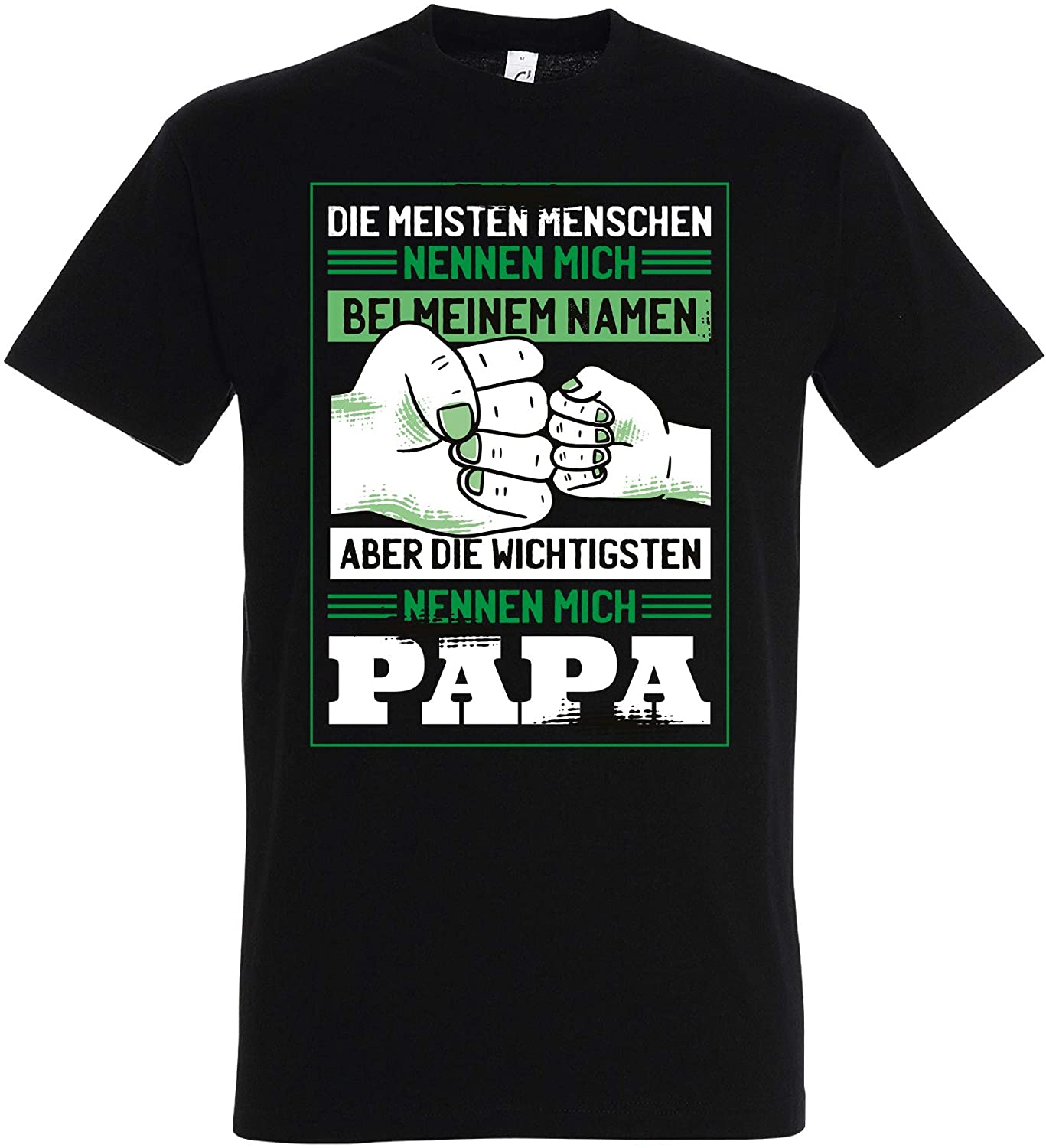 Schwarzes T-Shirt Dope dad, Geschenk für Papas, Vatertag Geburtstag (S)