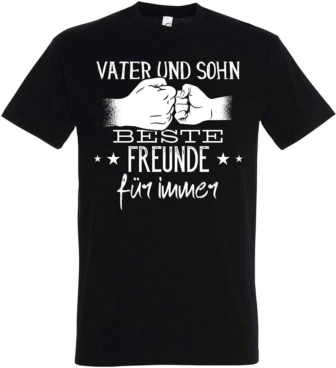 Schwarzes T-Shirt Vater und Sohn Beste Freunde für Immer, Geschenk für Papas, Vatertag Geburtstag
