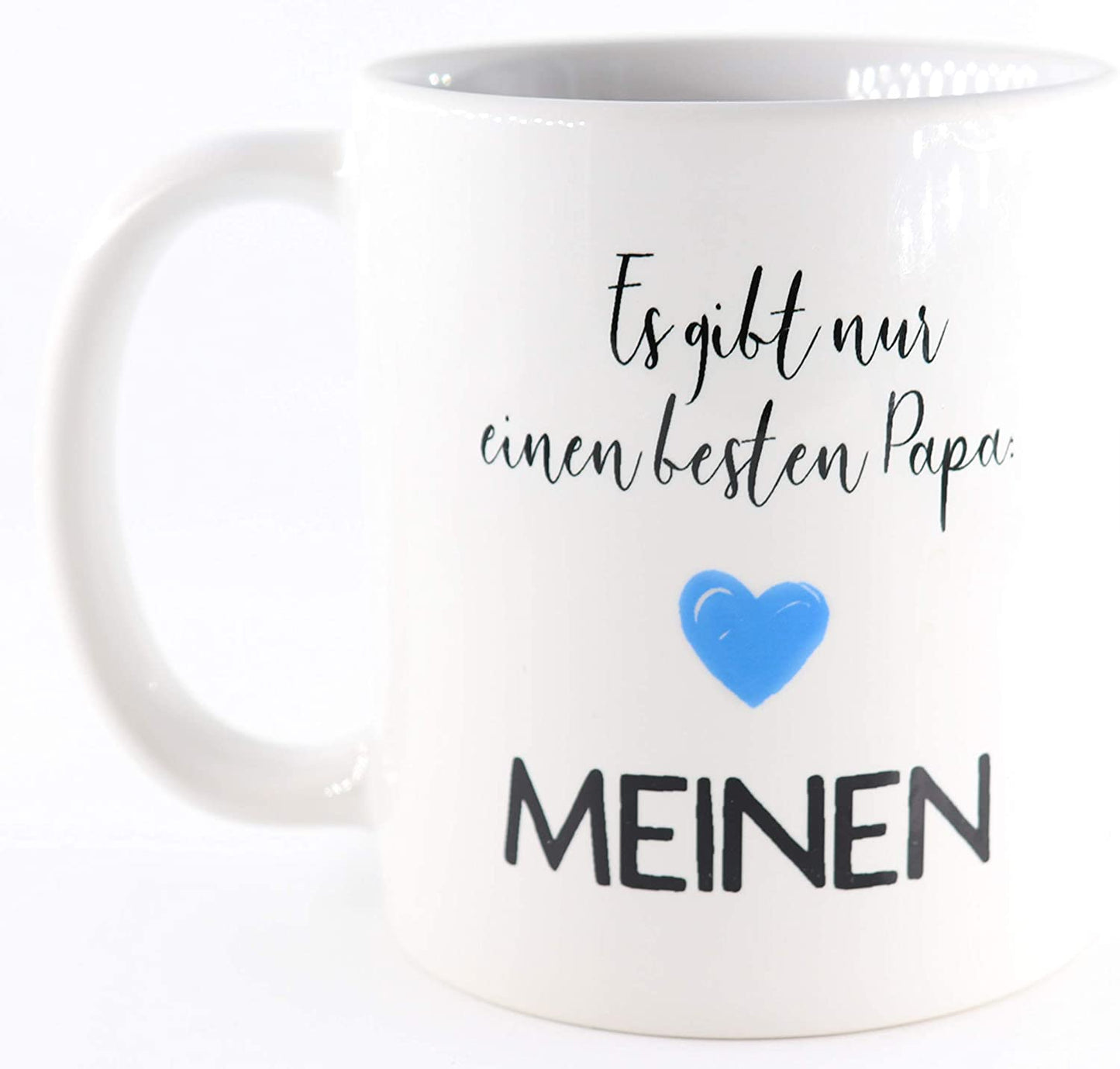 PICSonPAPER Tasse mit Spruch Es gibt nur einen besten Papa: Meinen, Vatertagsgeschenk, Kaffeetasse, Keramiktasse, Tasse mit Spruch, Tasse Papa
