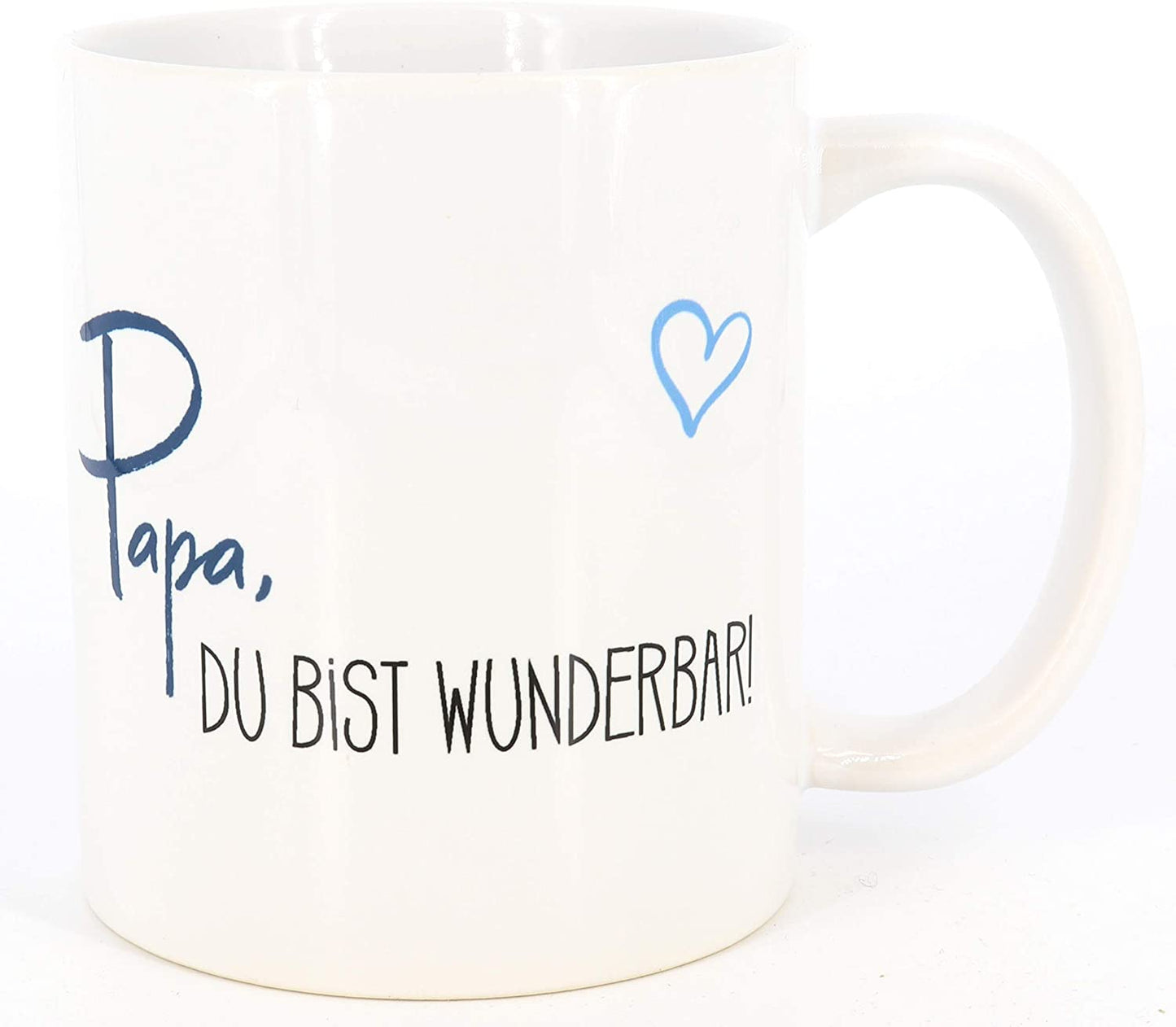 PICSonPAPER Tasse mit Spruch Bester Papa der Welt, Vatertagsgeschenk, Kaffeetasse, Keramiktasse, Tasse mit Spruch, Tasse Papa (wunderbar)