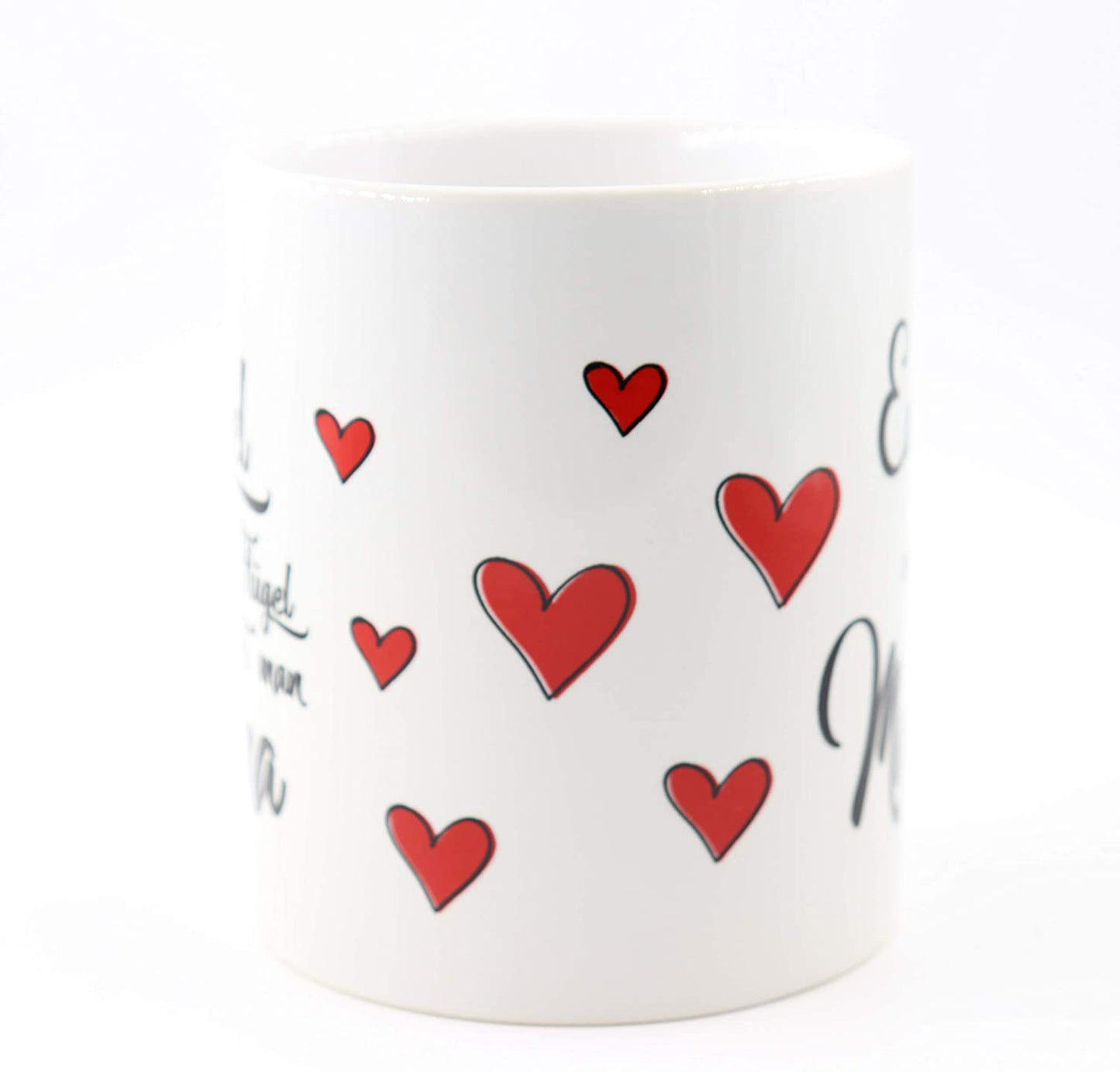 PICSonPAPER Tasse mit Spruch Engel ohne Flügel nennt Man Mama, Muttertagsgeschenk, Kaffeetasse, Keramiktasse, Tasse mit Spruch, Tasse Mama, (Engel)