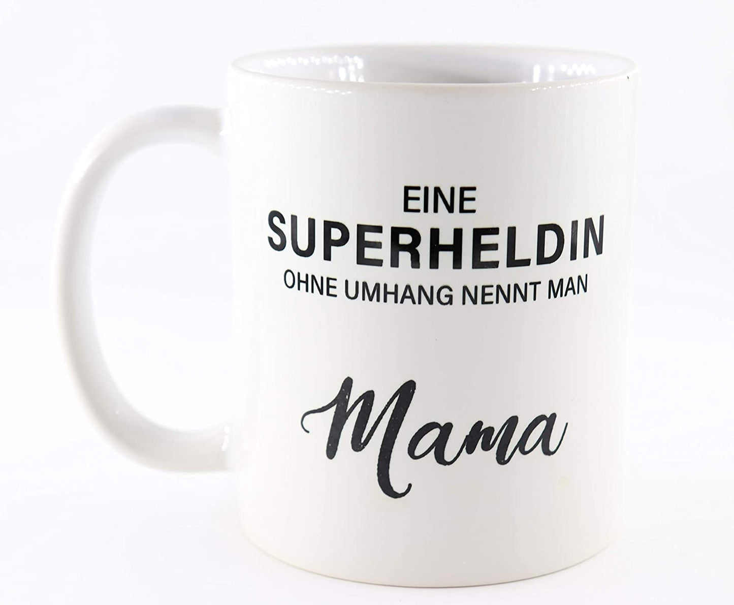 PICSonPAPER Tasse mit Spruch Eine Superheldin ohne Umhang nennt Man Mama, Muttertagsgeschenk, Kaffeetasse, Keramiktasse, Tasse mit Spruch, Tasse Mama (Superheldin)
