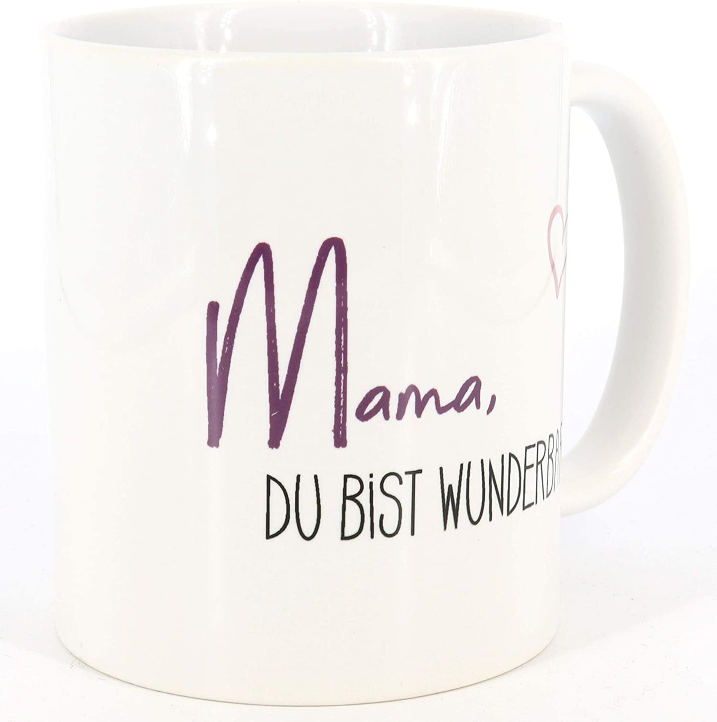 PICSonPAPER Tasse mit Spruch Mama du bist wunderbar, Muttertagsgeschenk, Kaffeetasse, Keramiktasse, Tasse mit Spruch, Tasse Mama (Mama wunderbar)