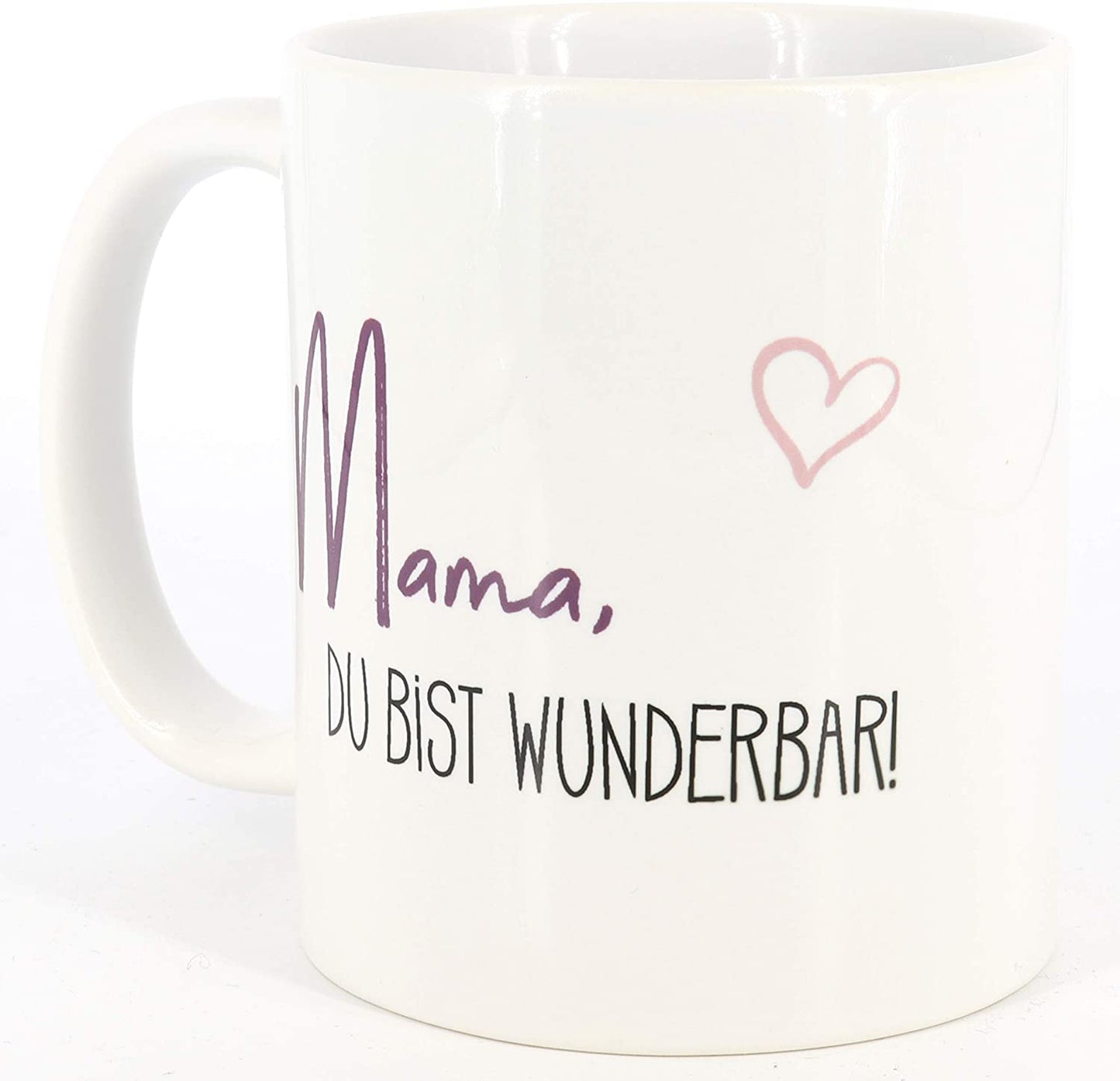 PICSonPAPER Tasse mit Spruch Mama du bist wunderbar, Muttertagsgeschenk, Kaffeetasse, Keramiktasse, Tasse mit Spruch, Tasse Mama (Mama wunderbar)