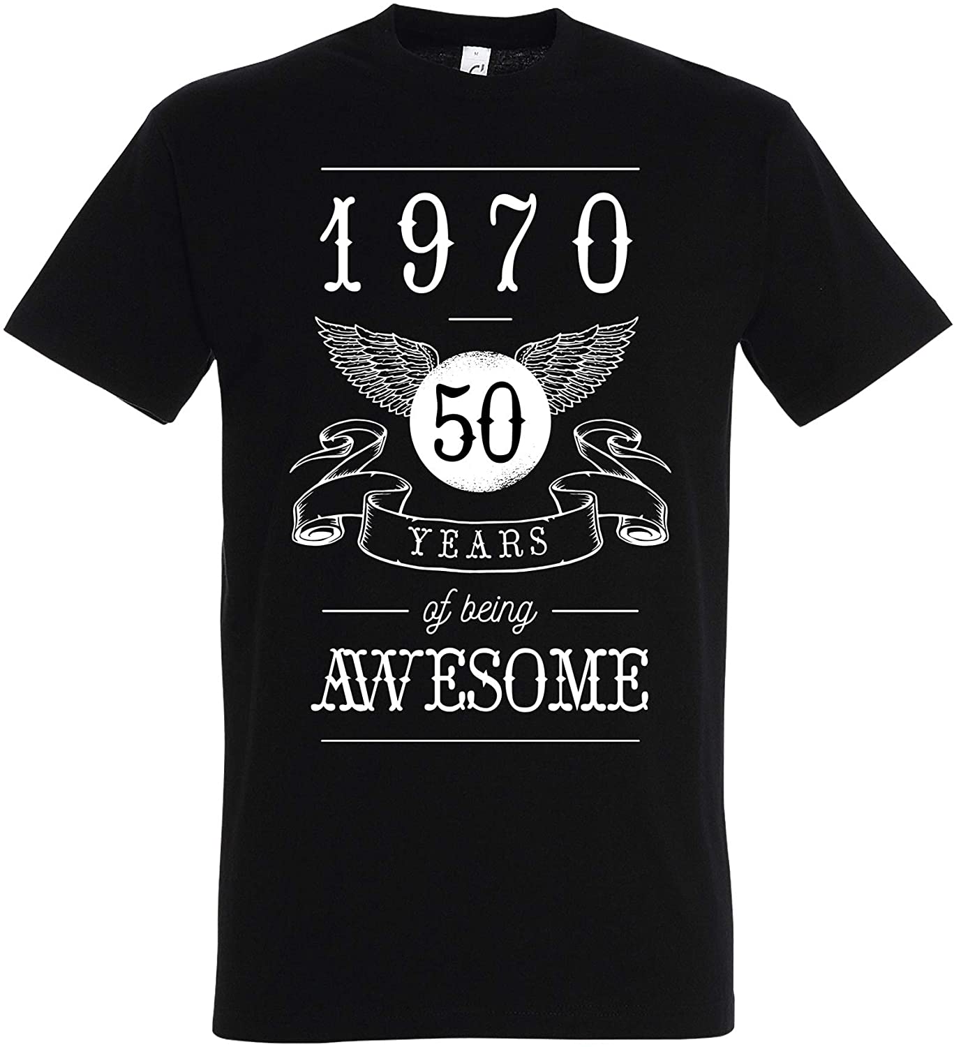 T-Shirt 40 Geburtstag, 1979, 40 Years of Being Awesome, Geburtstagsgeschenk, schwarz