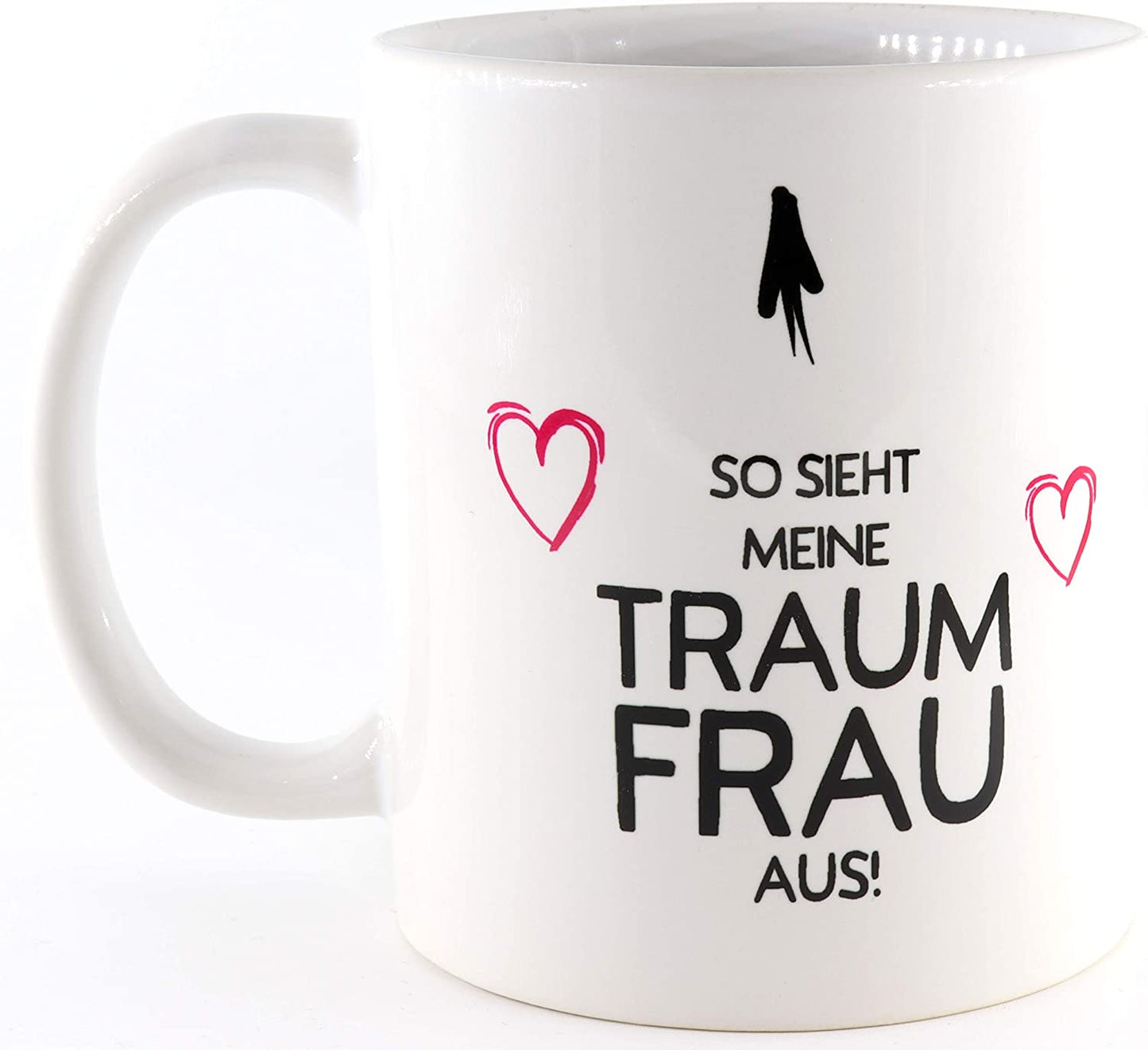 PICSonPAPER Tasse So Sieht Meine Traumfrau, Valentinstagsgeschenk für Sie und Ihn, Kaffeetasse, Keramiktasse