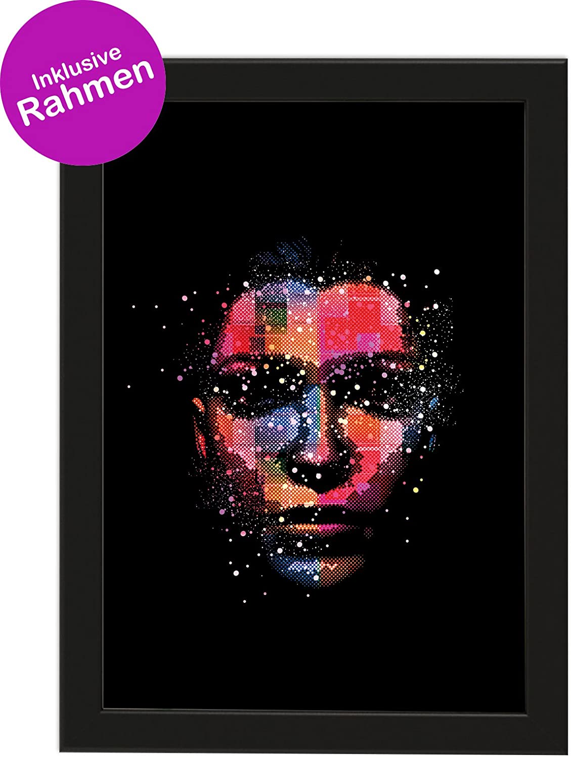 Kunstdruck "WOMAN FACE", Geschenk, Poster, Geschenkidee, Geburtstagsgeschenk, Wandbild, Art concept, Gesicht,