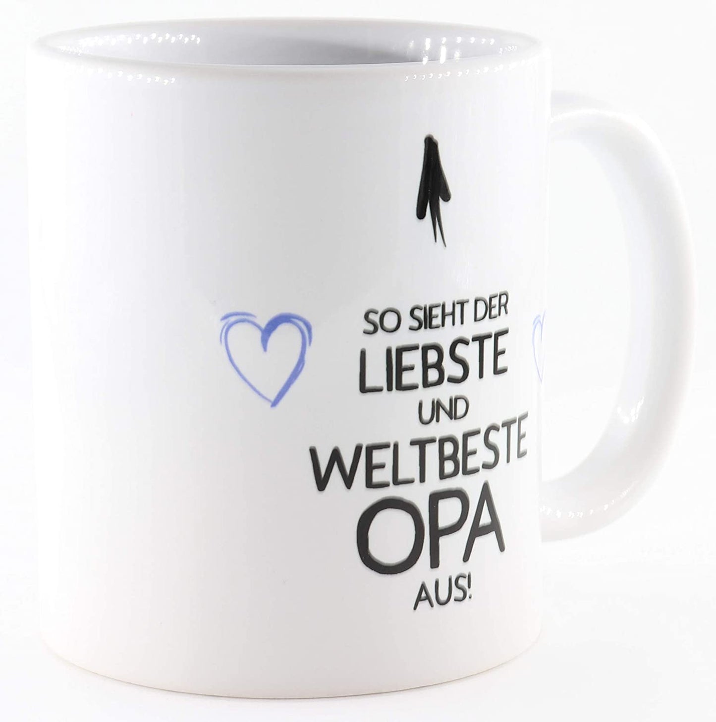 PICSonPAPER Tasse mit Spruch So Sieht der liebste und Weltbeste Opa aus!, Kaffeetasse, Keramiktasse, Tasse Opa ist der Beste (liebste)