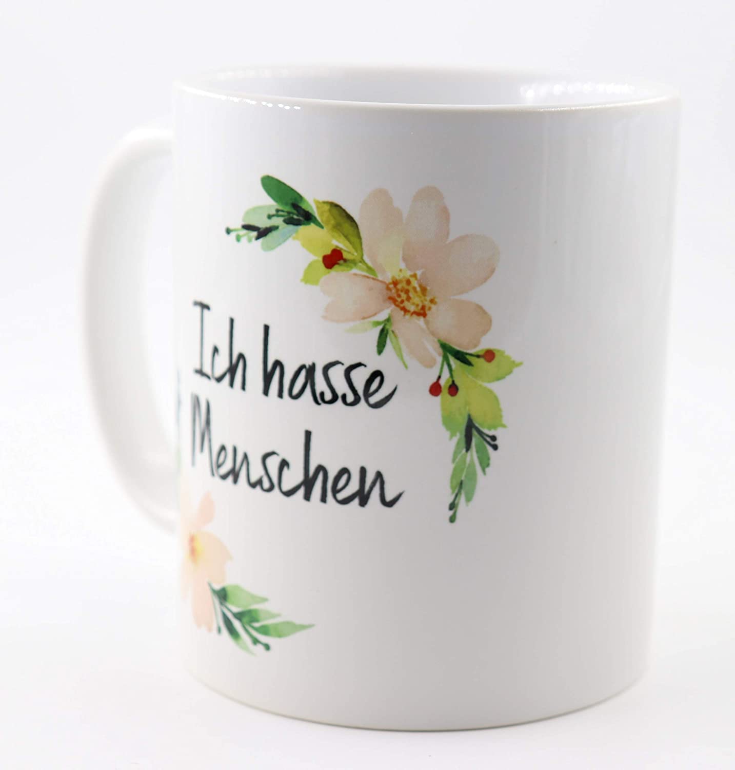Tasse Ich Hasse Menschen, Tasse mit lustigem Spruch