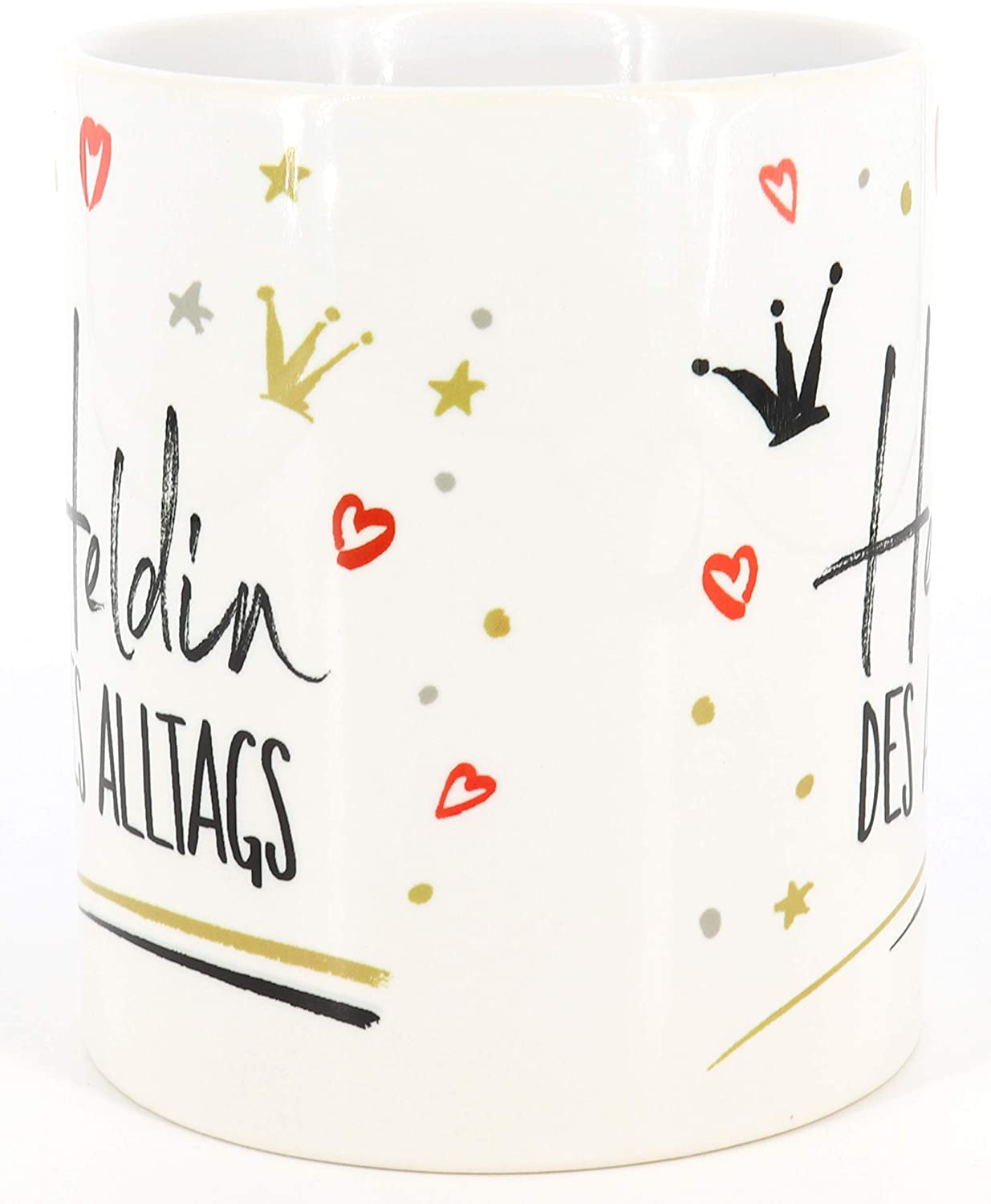 PICSonPAPER Tasse mit Spruch Heldin des Tages, Geschenktasse, Überraschung Geschenk Kaffeetasse Präsent