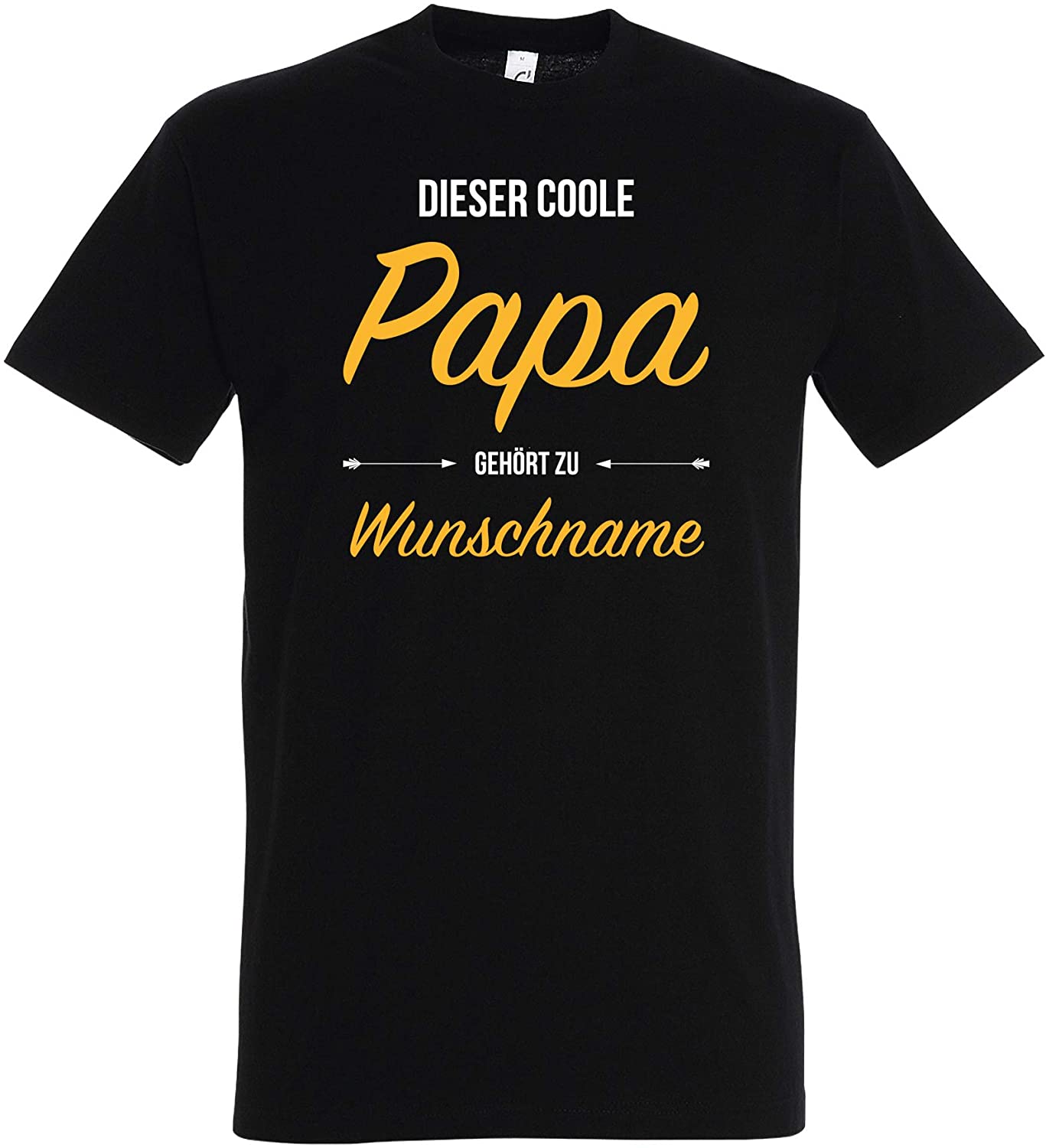 Personalisierbares T-Shirt Dieser Coole Papa gehört zu Wunschname, Tragen Sie Hier Ihren Namen EIN, Vatertag