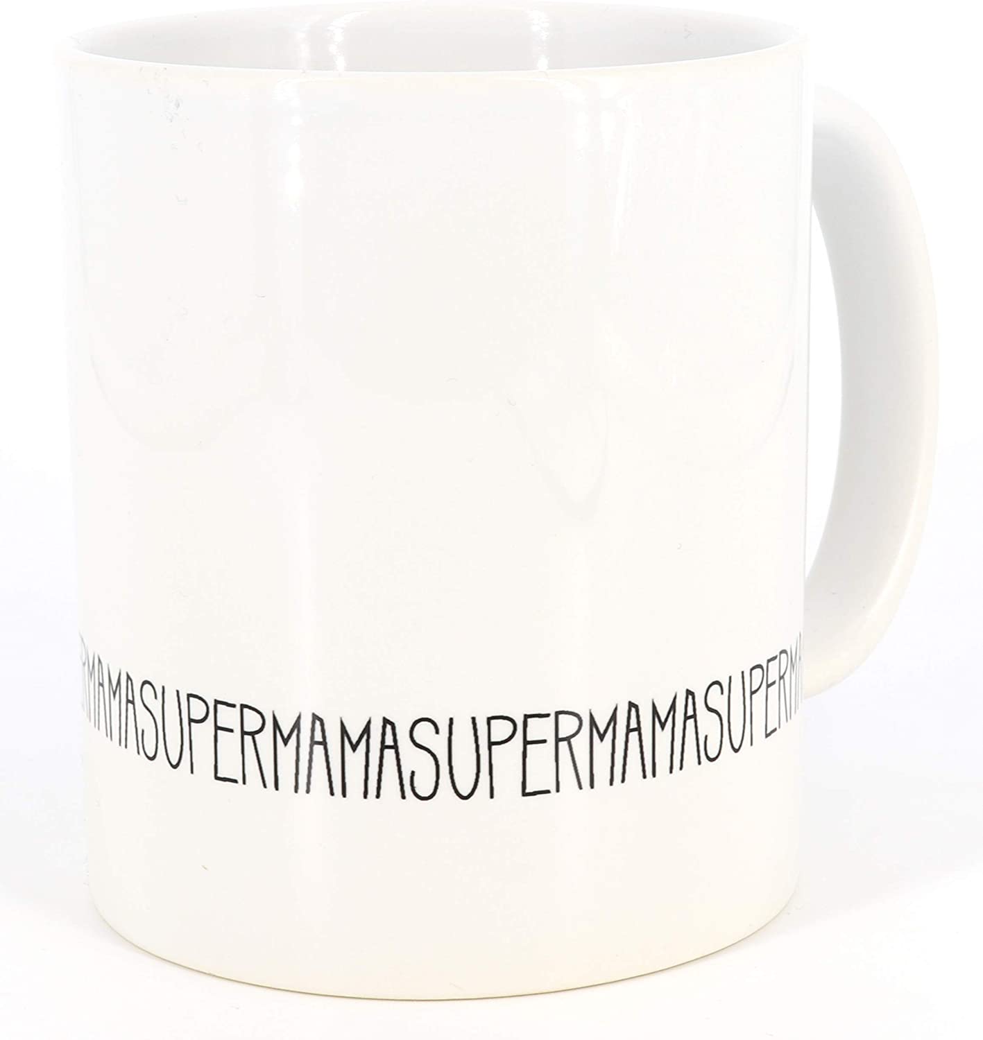 PICSonPAPER Tasse mit Spruch Supermama, Muttertagsgeschenk, Kaffeetasse, Keramiktasse, Tasse mit Spruch, Tasse Mama (Supermama)