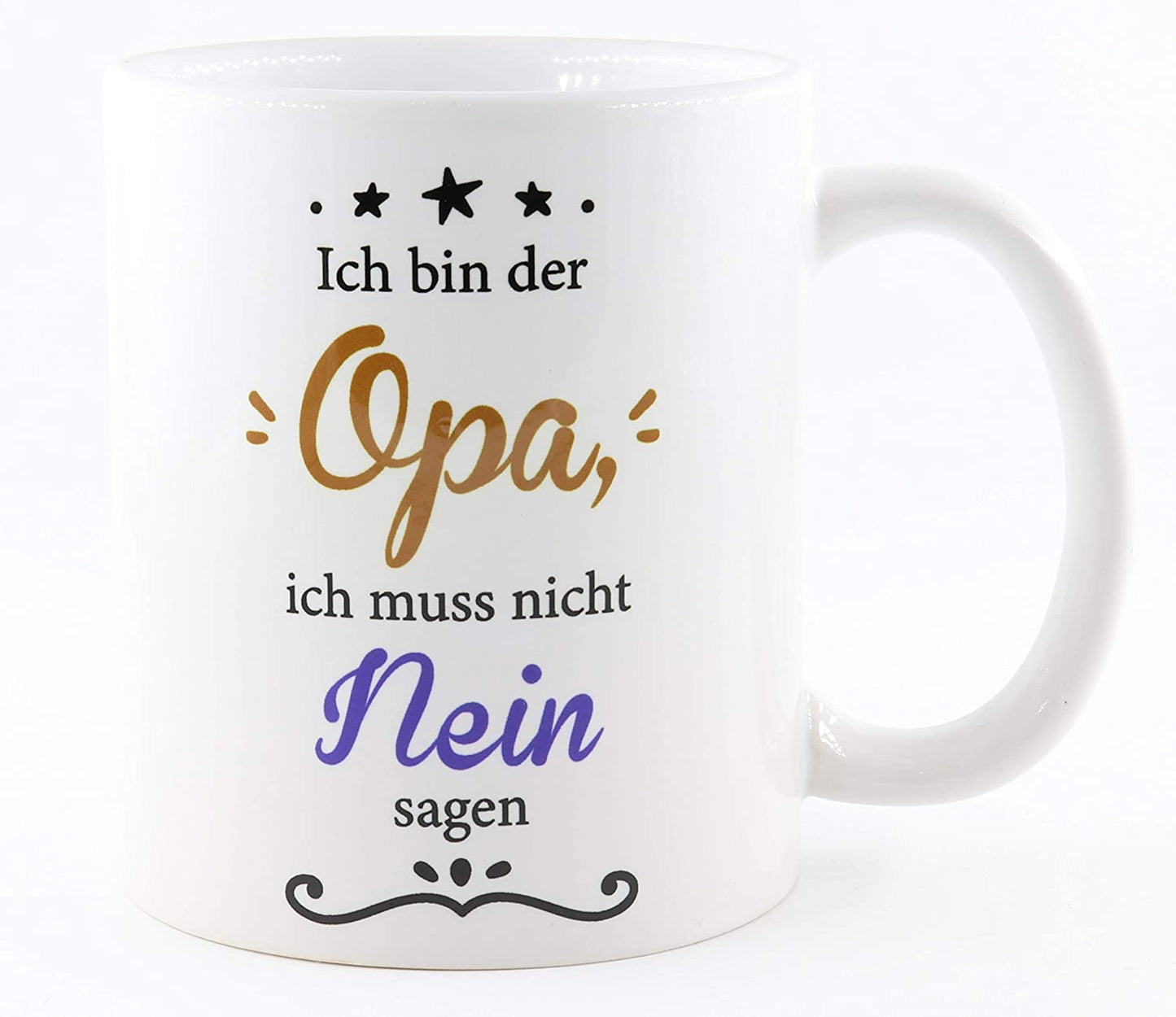 PICSonPAPER Tasse mit Spruch So Sieht der liebste und Weltbeste Opa aus!, Kaffeetasse, Keramiktasse, Tasse Opa ist der Beste (liebste)