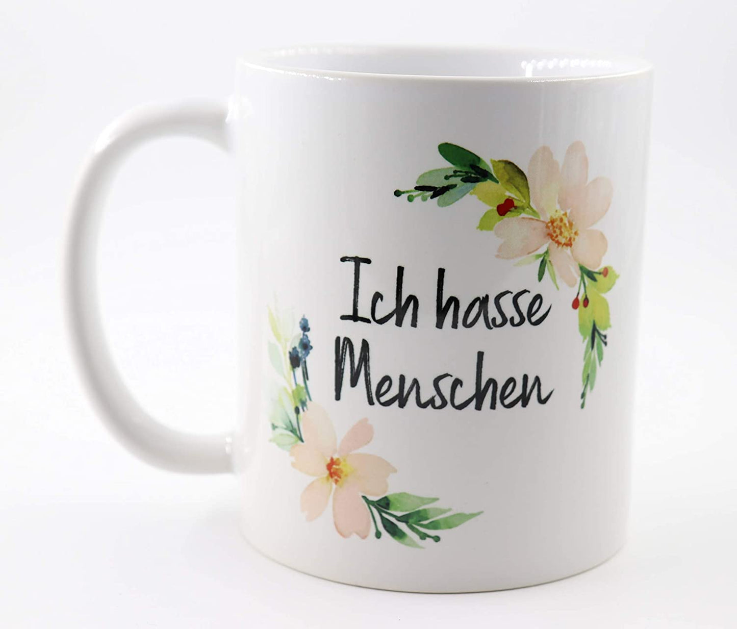 Tasse Ich Hasse Menschen, Tasse mit lustigem Spruch
