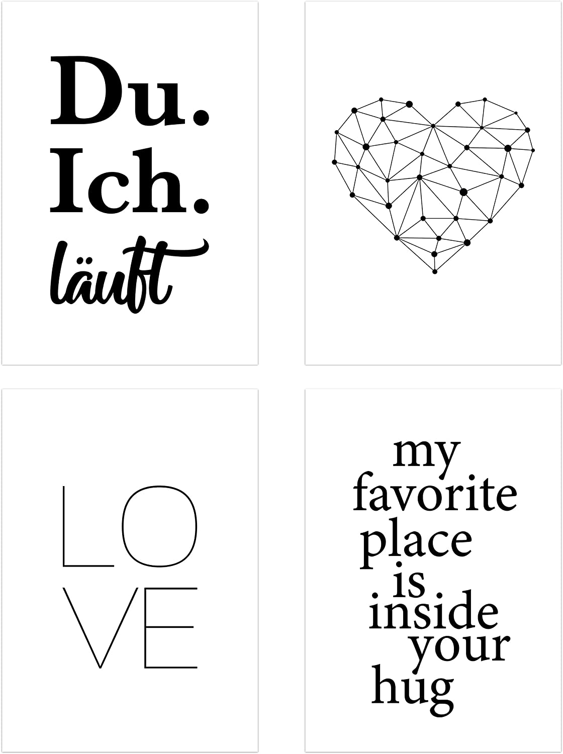 PICSonPAPER Poster 4er-Sets