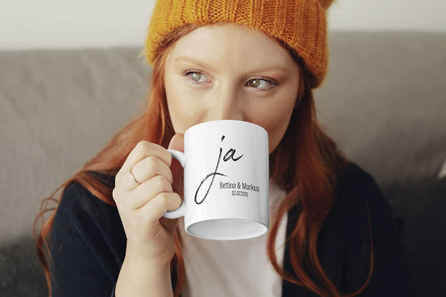 Tasse Hochzeit Kaffee-Tasse personalisiert Partner Namen und Datum individualisierbar Hochzeitstag Hochzeitsgeschenk Liebe Liebesgeschenk
