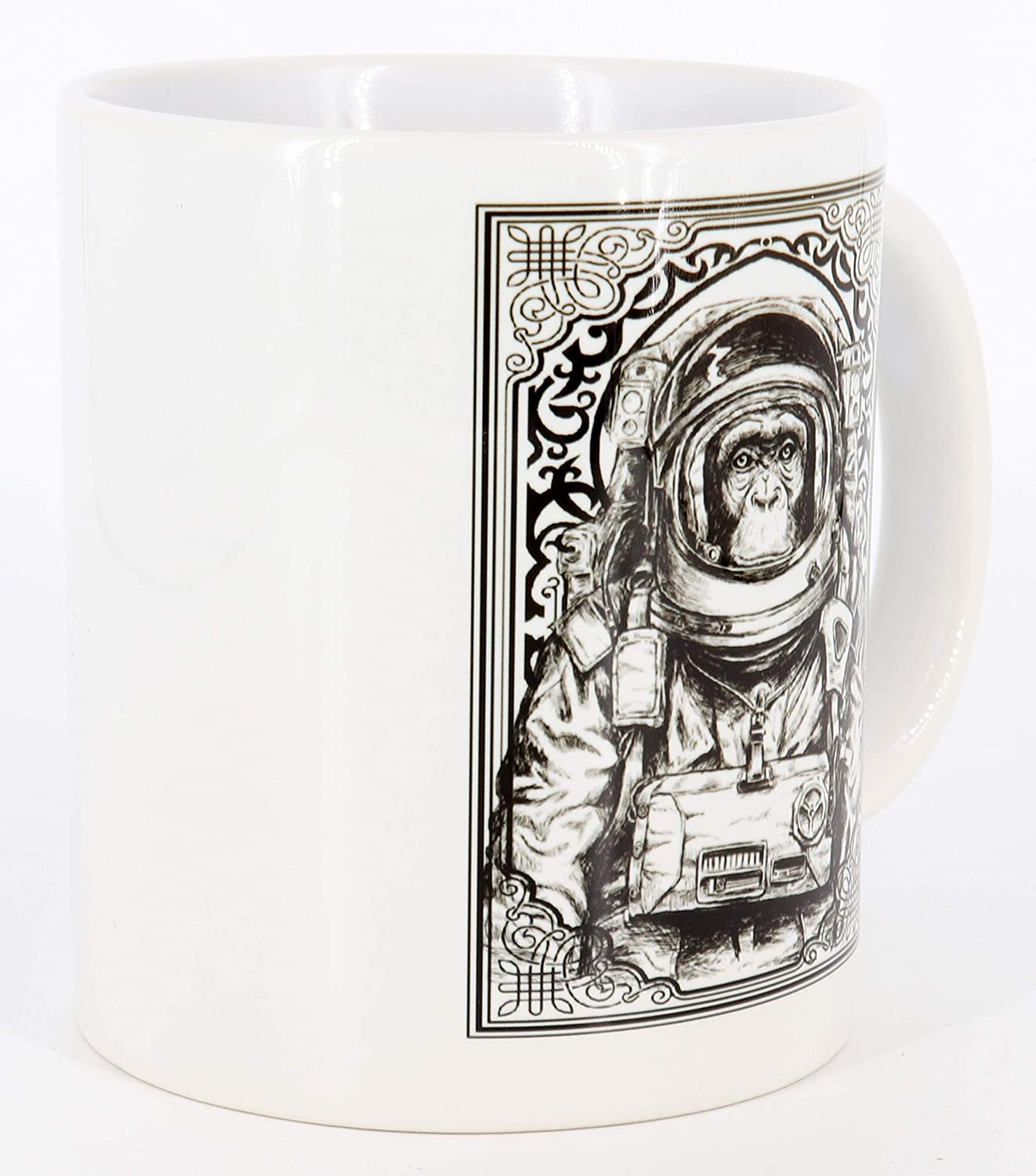 Büro-Tasse Illustration Spacemonkey