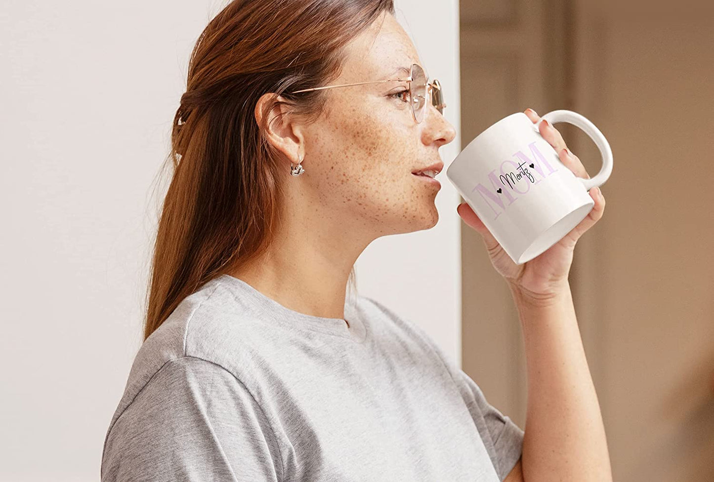 MOM Tasse personalisiert mit Namen des Kindes oder der Kinder, personalisierte Kaffeetasse mit Wunsch-Name, Geschenk für Mütter, Muttertagsgeschenk