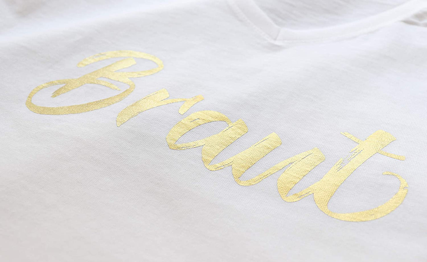 JGA Junggesellinnenabschied, Braut Frauen T-Shirt, Damen T-Shirt V-Ausschnitt (Braut, XXL)