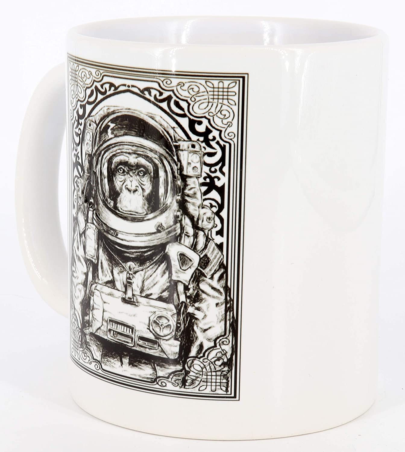 Büro-Tasse Illustration Spacemonkey