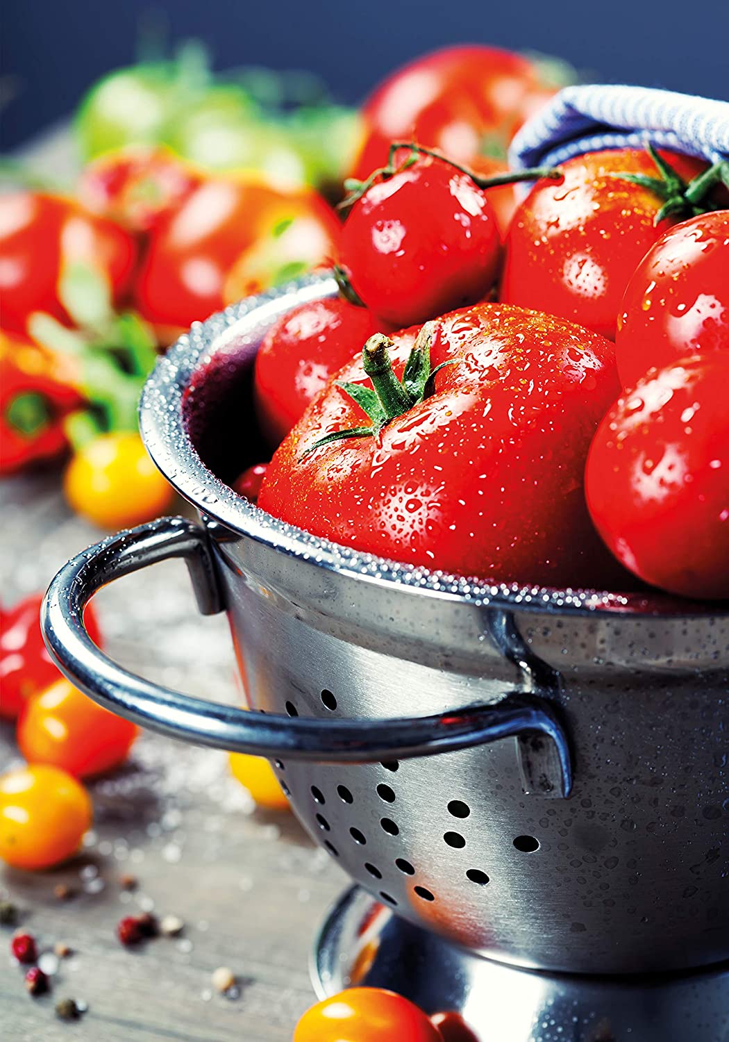 PICSonPAPER Hochwertiges Poster Tomaten, 70 cm breit x 100 cm hoch, Dekoration, Kunstdruck, Wandbild, Fineartprint, Gemüse, Küche, Kochen, Premium Qualität