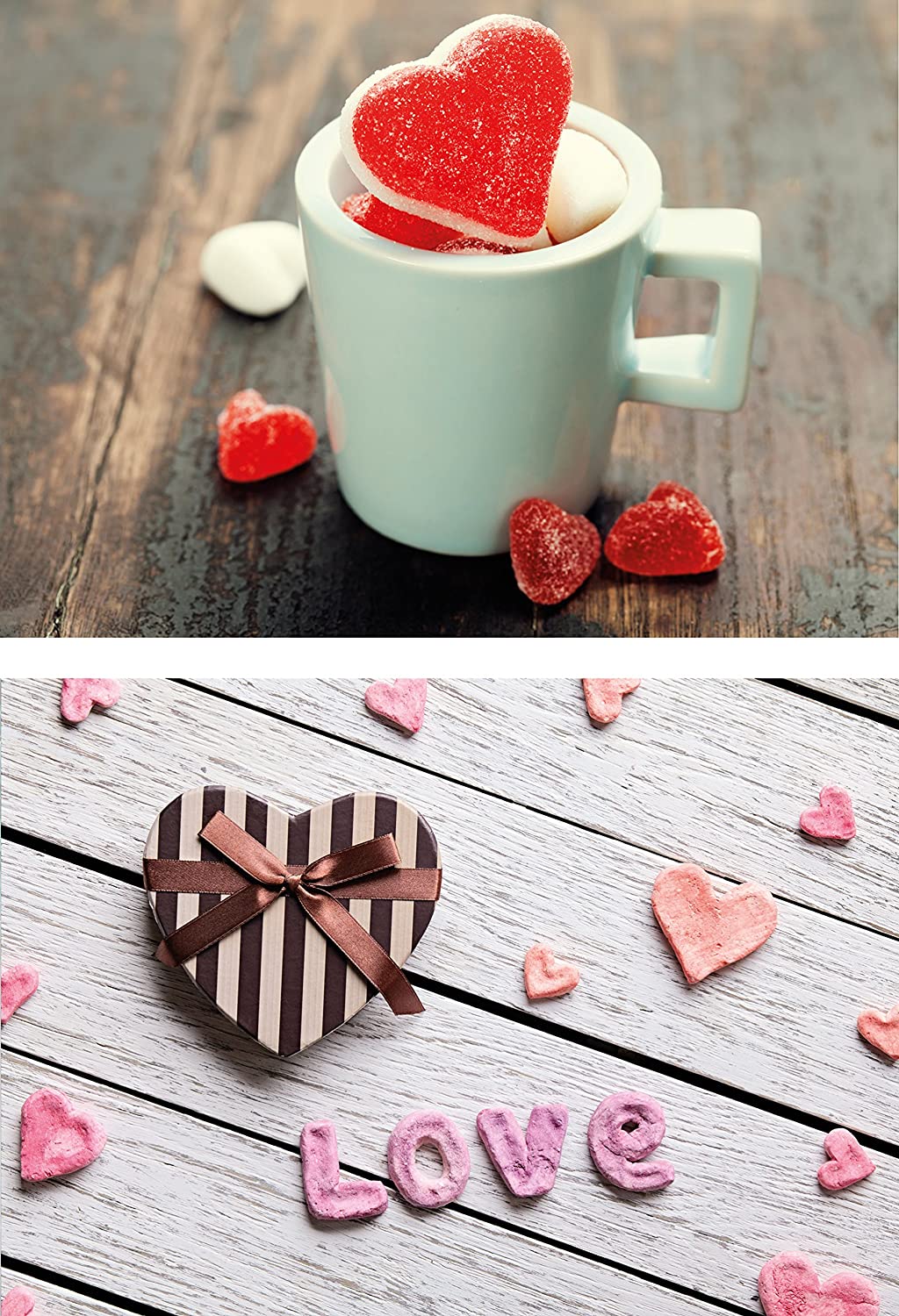 20 Liebes-postkarten im Set (10 Motive mit jeweils 2 Postkarten), Love-cards, Liebe, Herzen, Hochzeit