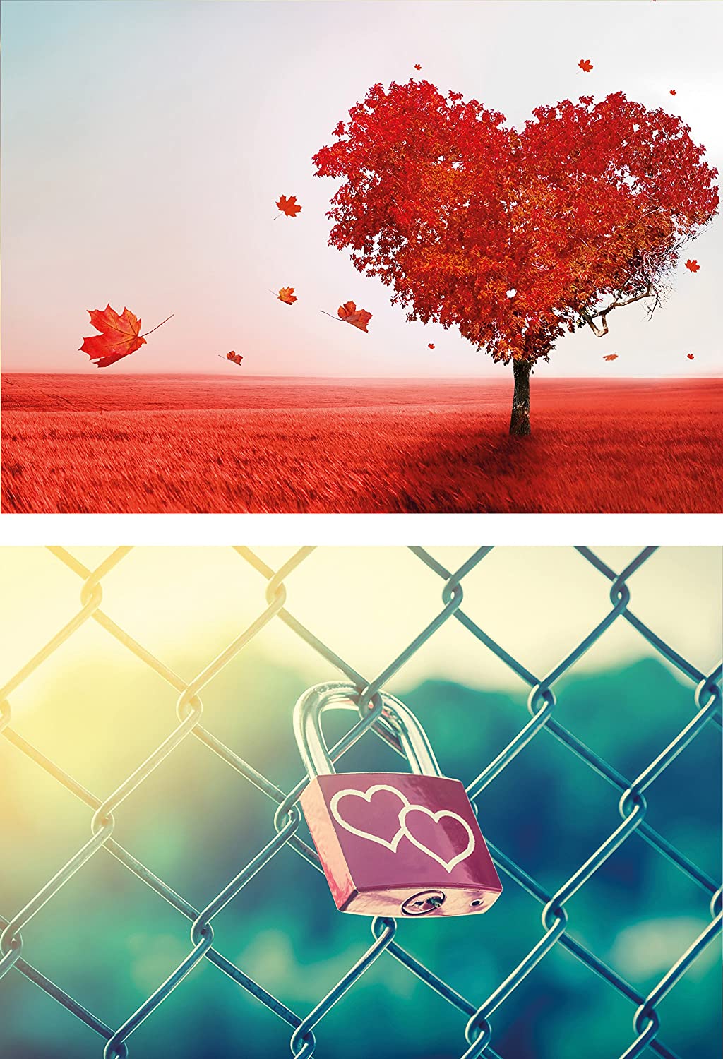 20 Liebes-postkarten im Set (10 Motive mit jeweils 2 Postkarten), Love-cards, Liebe, Herzen, Hochzeit