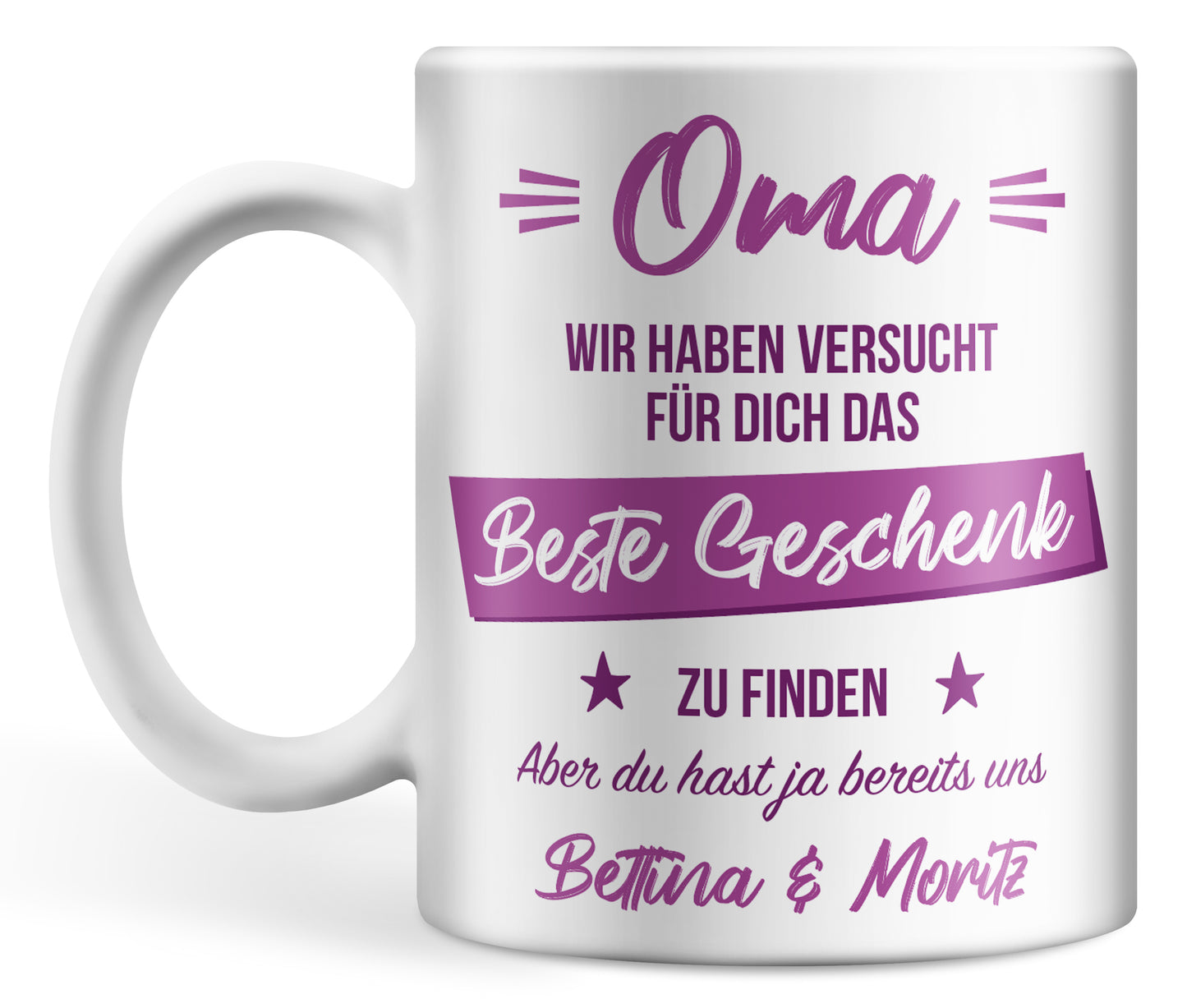 Oma wir haben versucht für dich das Beste Geschenk zu finden aber du hast ja bereits uns
