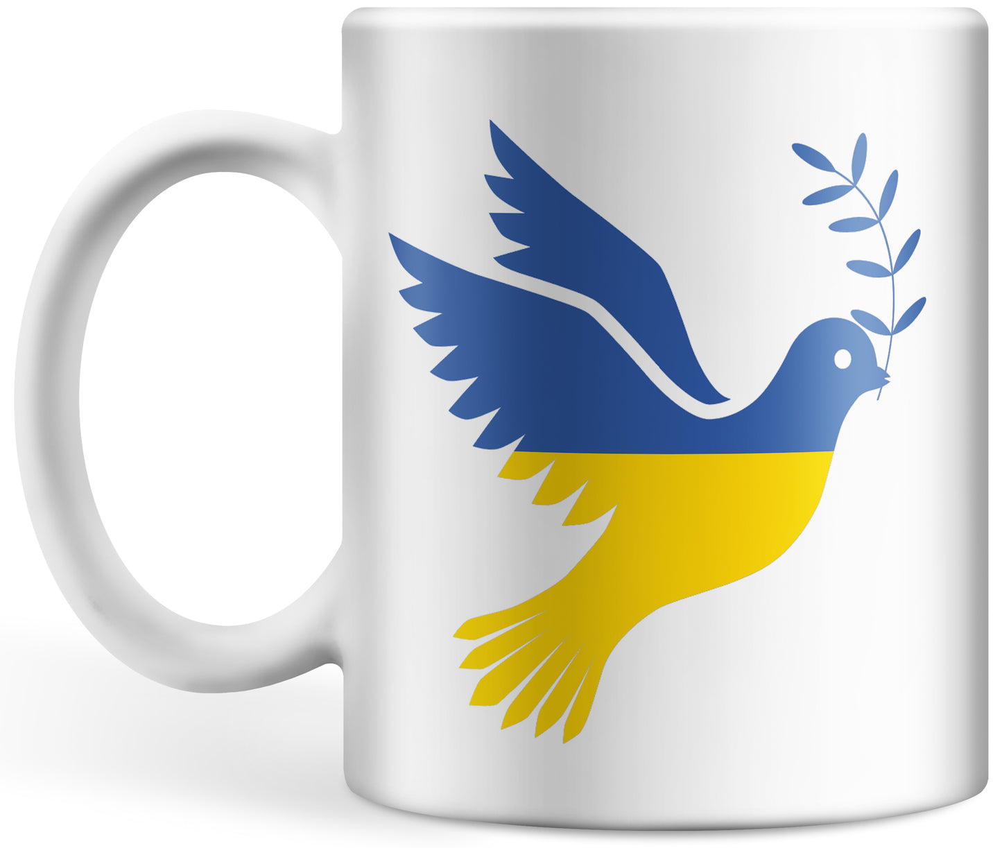 Tasse Ukraine Flagge Friedenstaube, Frieden für Ukraine Kaffeetasse